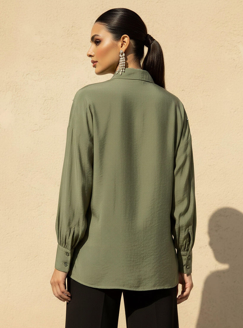 قميص بتفاصيل زينة-women-clothing-shirtsandblouses-shirts-image-4