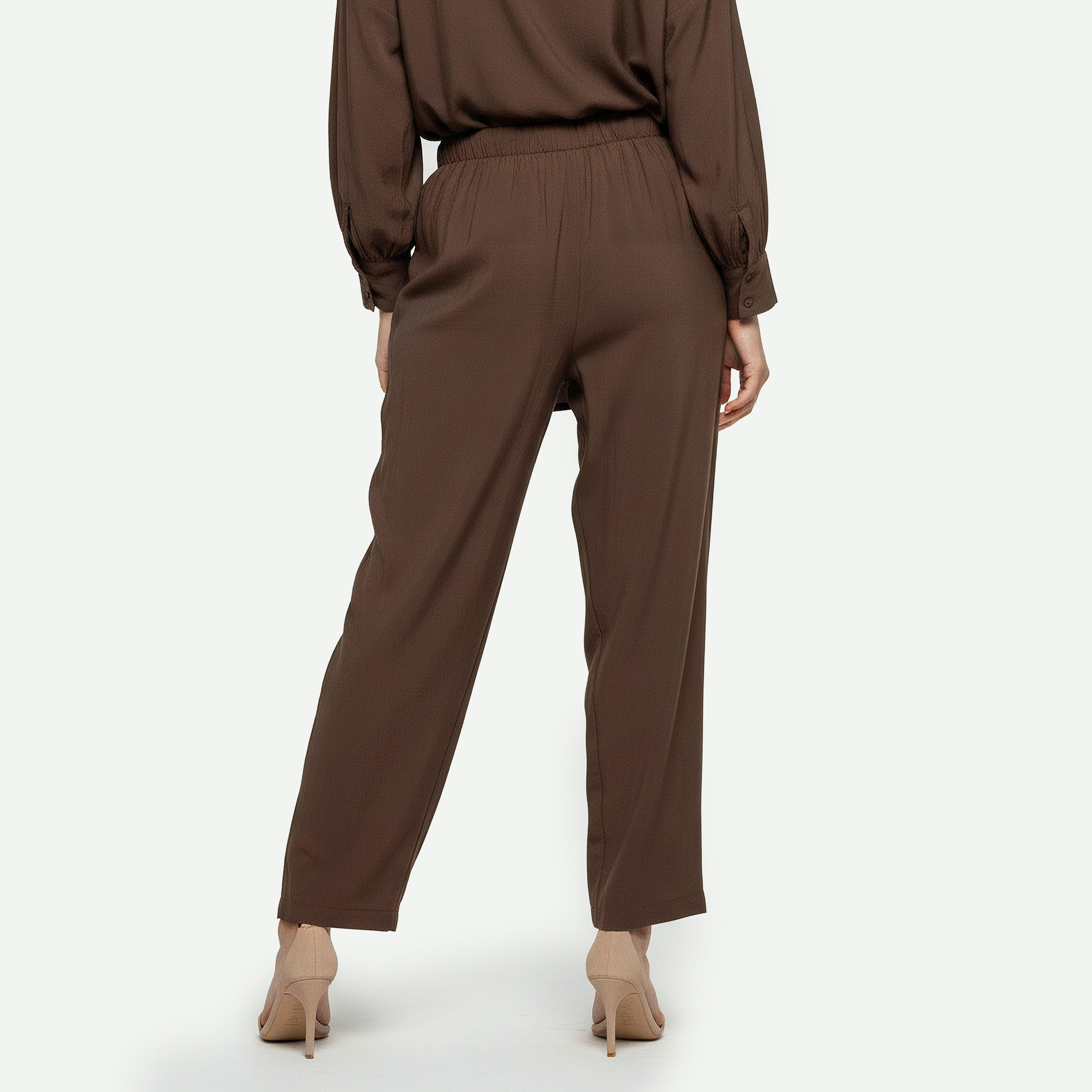 Relaxed Fit Elasticated Waist Pants-women-clothing-coordsets-image-4