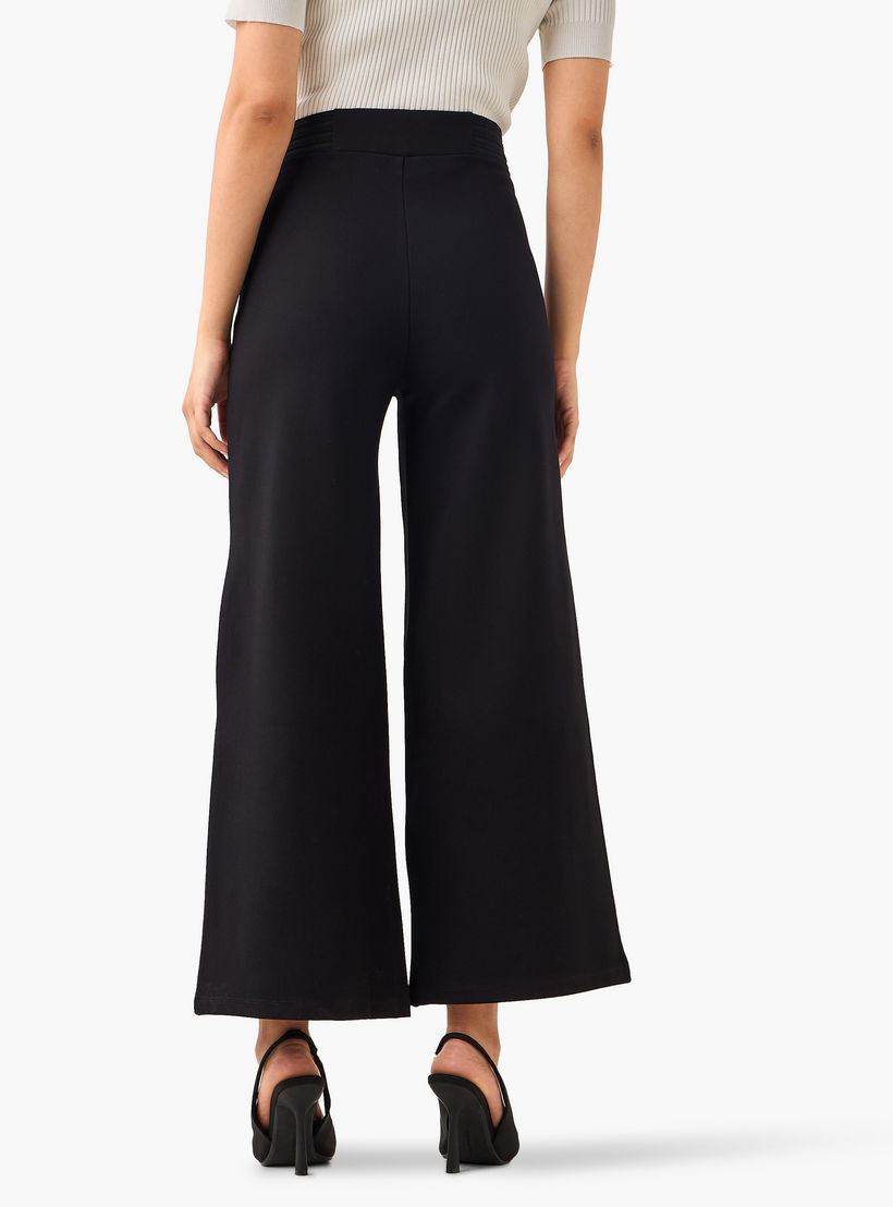 Elasticated Waist Wide Leg Pants-women-clothing-bottoms-trousers-image-5