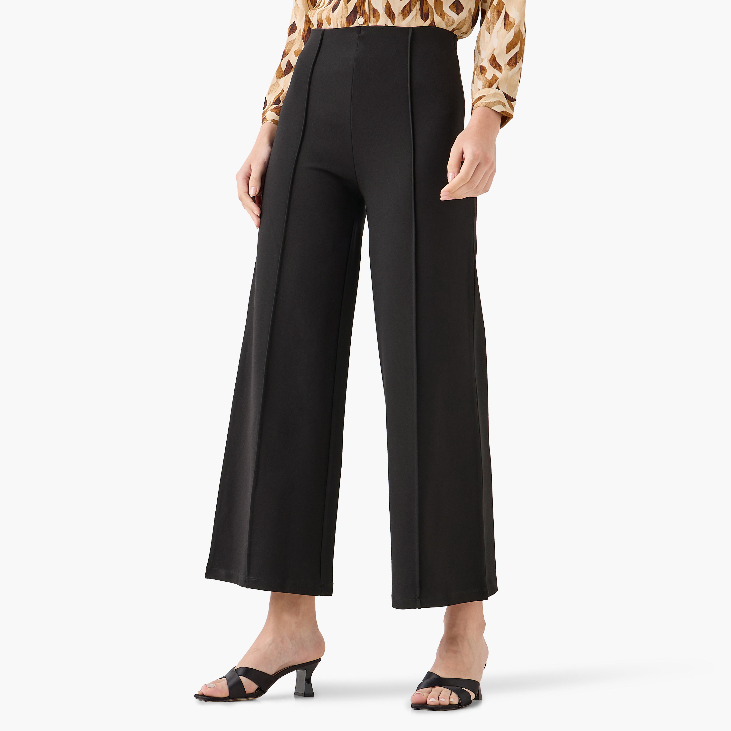 Ponte Pants with Seam Detail-women-clothing-bottoms-trousers-image-2