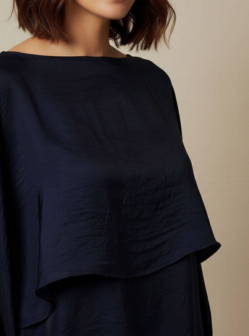 Regular Fit Layered Top with Boat Neck-women-clothing-shirtsandblouses-blouses-image-4
