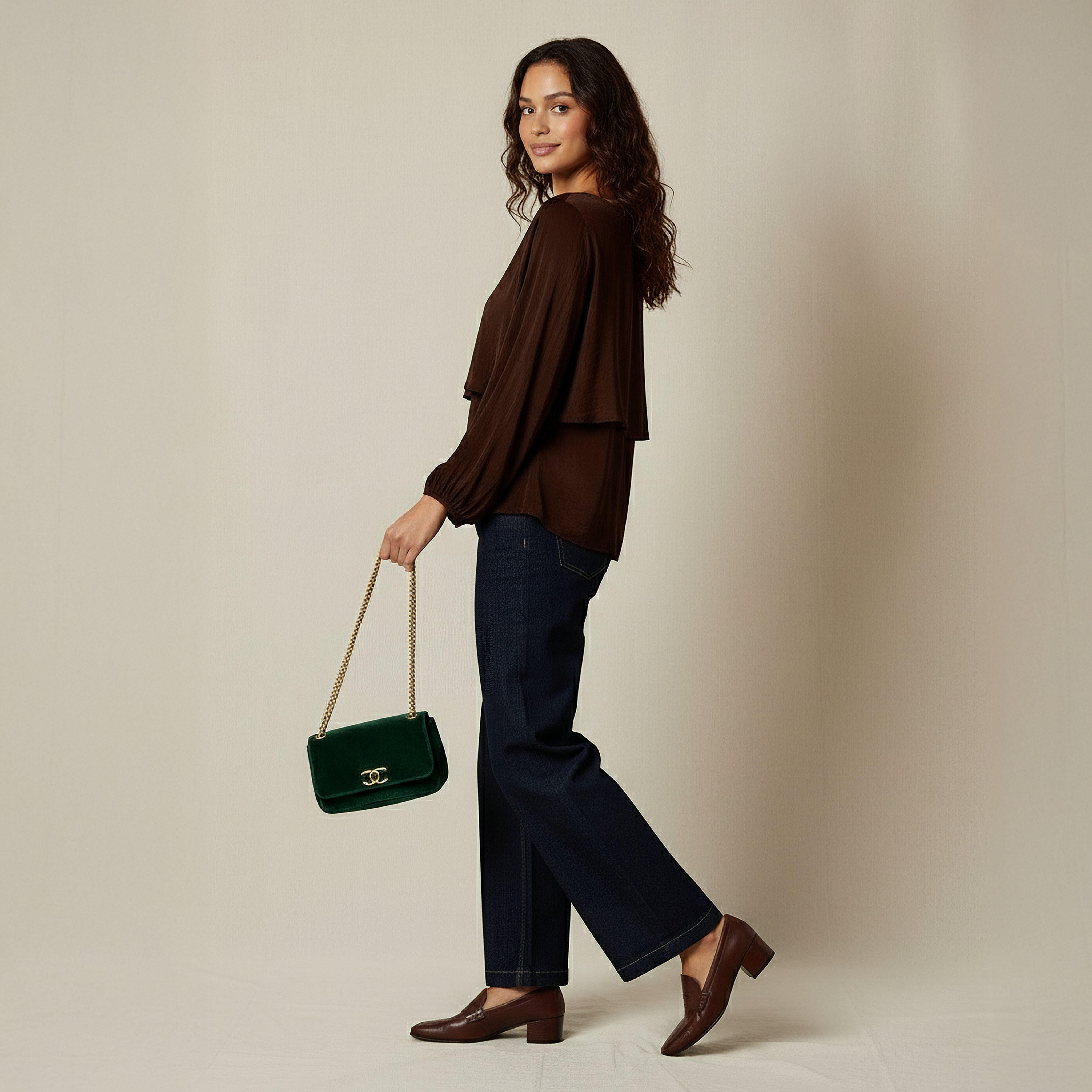 بلوزة طبقات بقصة عادية ورقبة قارب-women-clothing-shirtsandblouses-blouses-image-4
