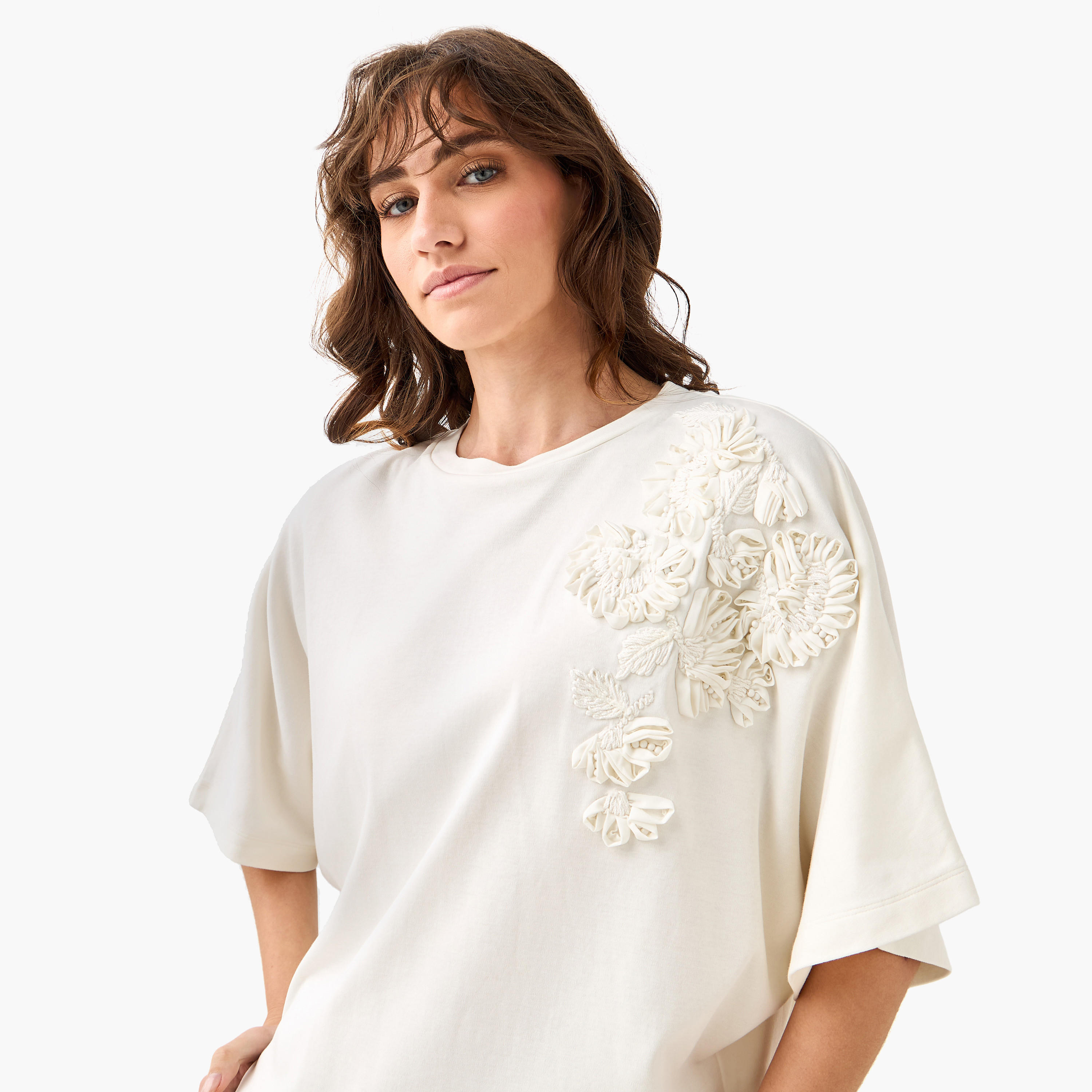 T-shirt with Floral Embroidery-women-clothing-tshirts-image-6