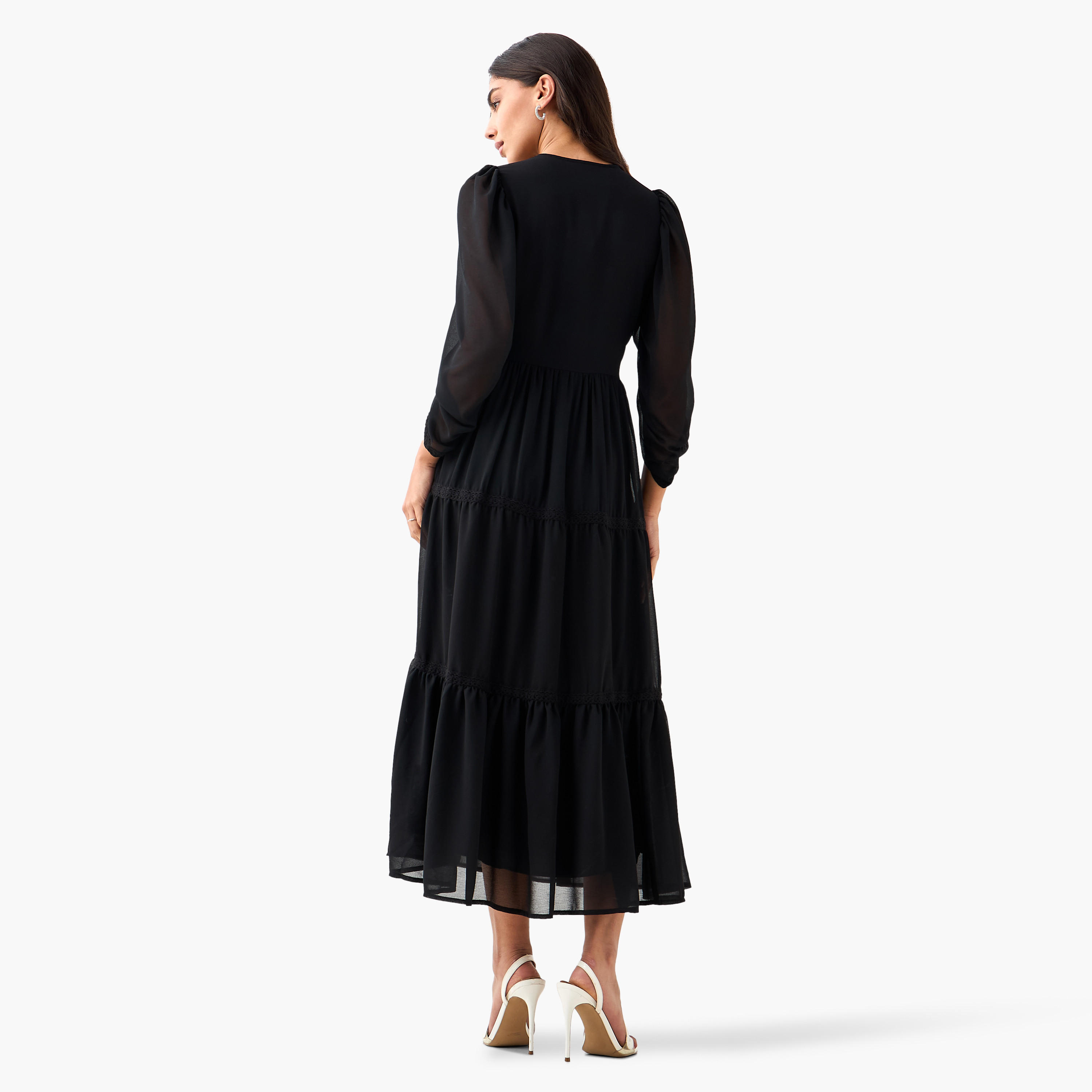 A-Line Tiered Women Dress Embroidered-women-clothing-dresses-image-4