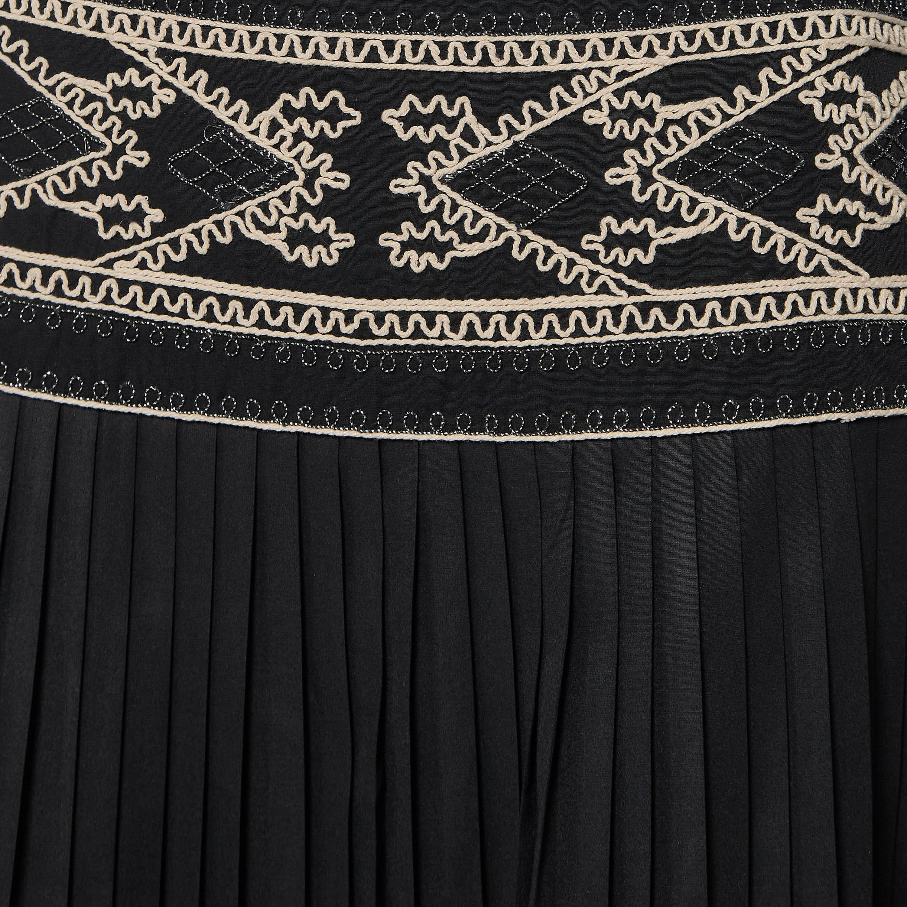 Midi A-line Pleated Skirt with Embroidered Detail-women-clothing-bottoms-skirts-image-2