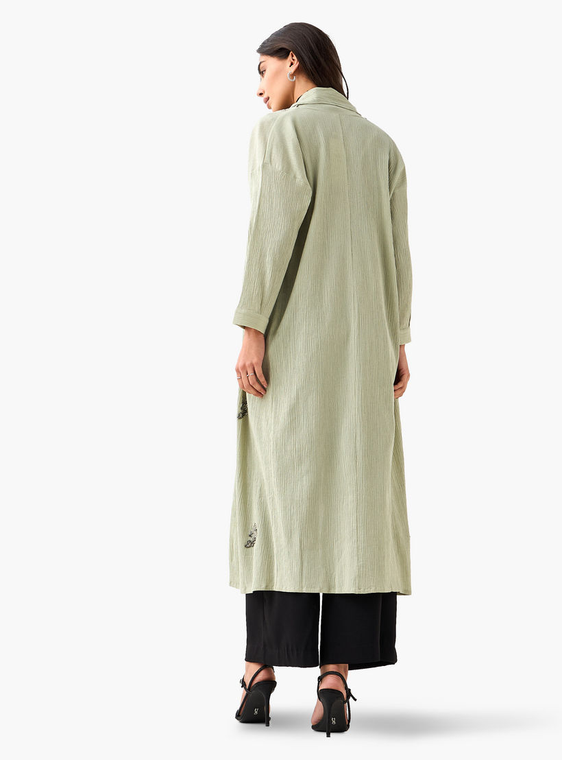 جاكيت فيسكوز مفتوحة من الأمام بتزيينات خرز-women-clothing-coordsets-image-5