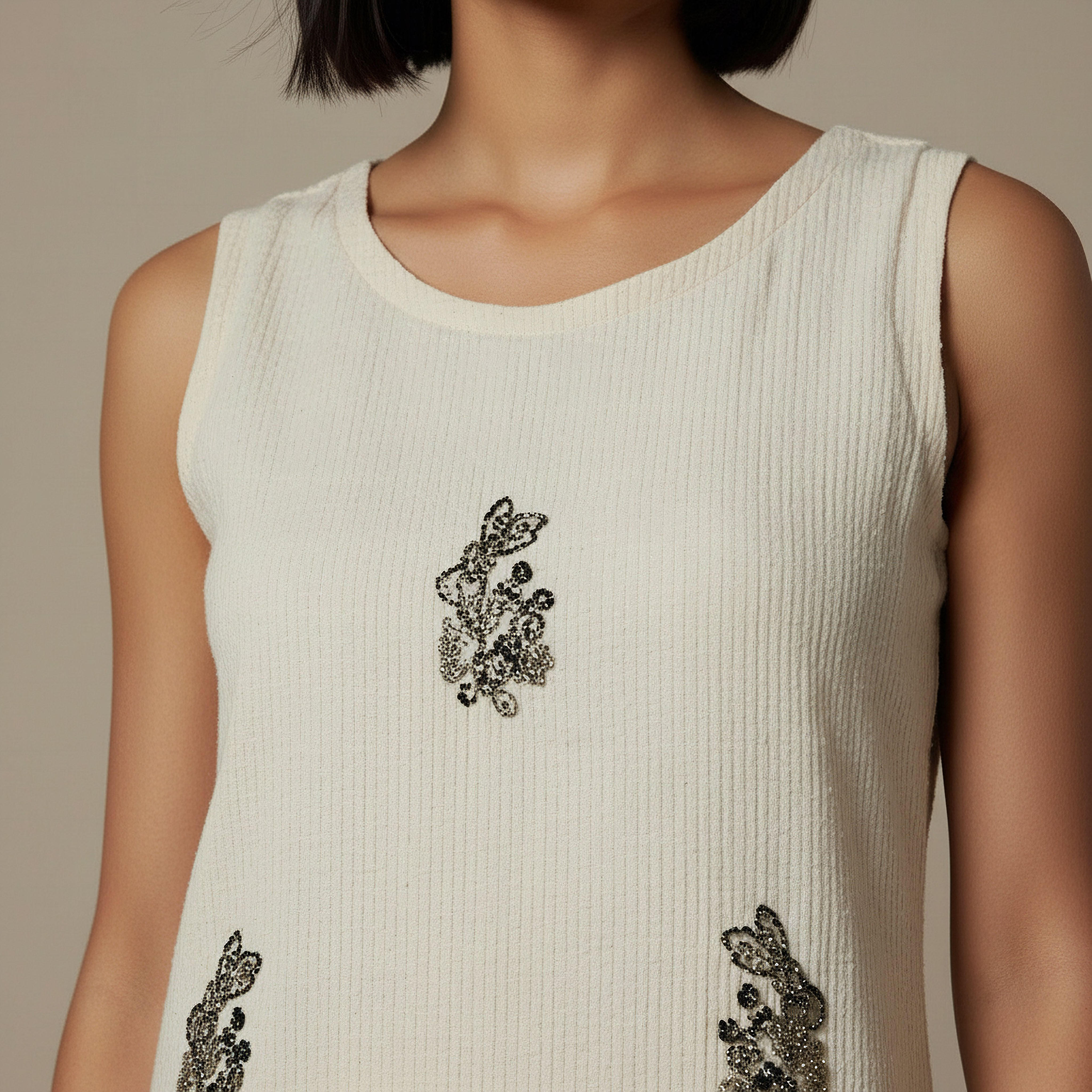 Regular Fit Top with Embellishment-women-clothing-coordsets-image-3