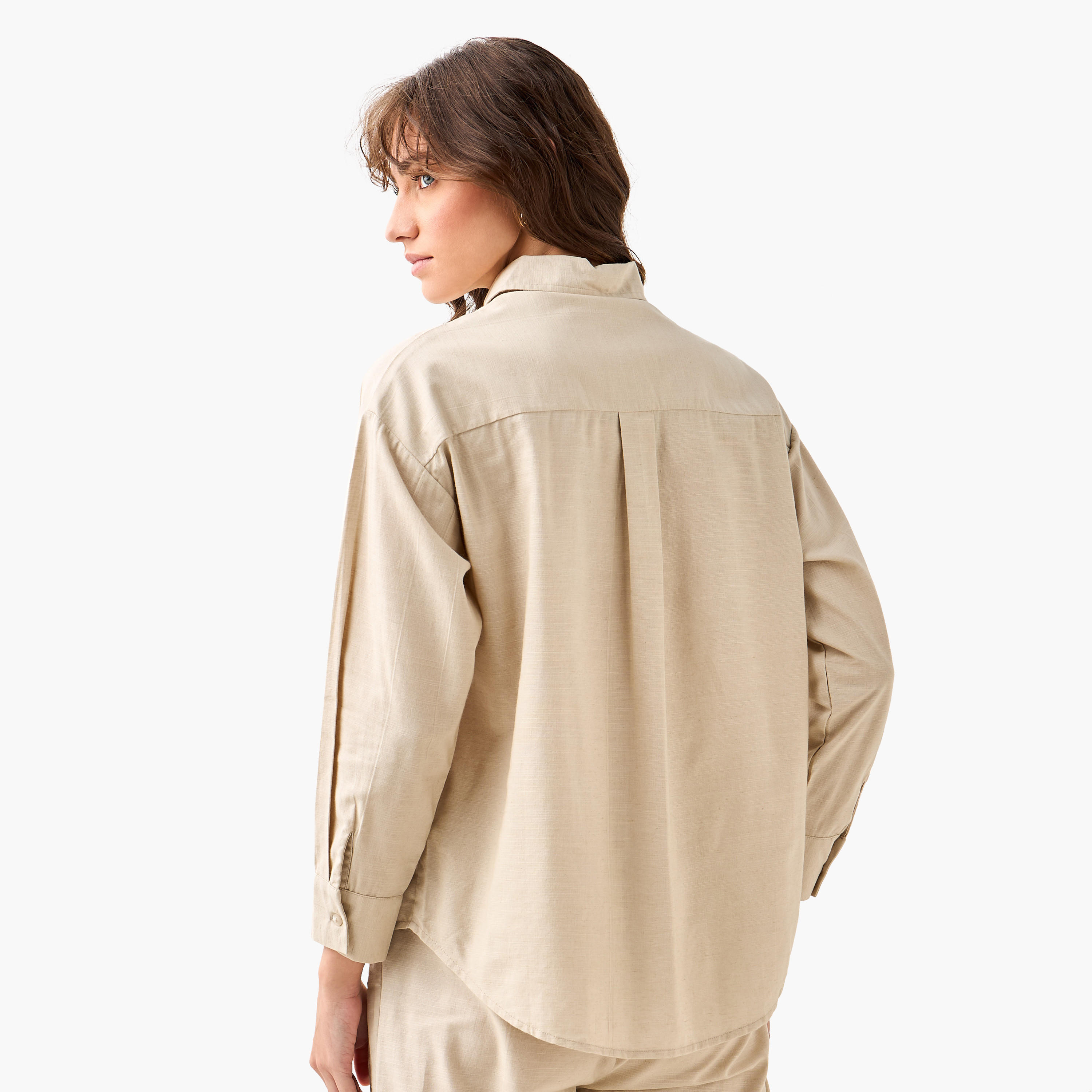 Shirt with Floral Embroidery and Embellishment-women-clothing-shirtsandblouses-shirts-image-4