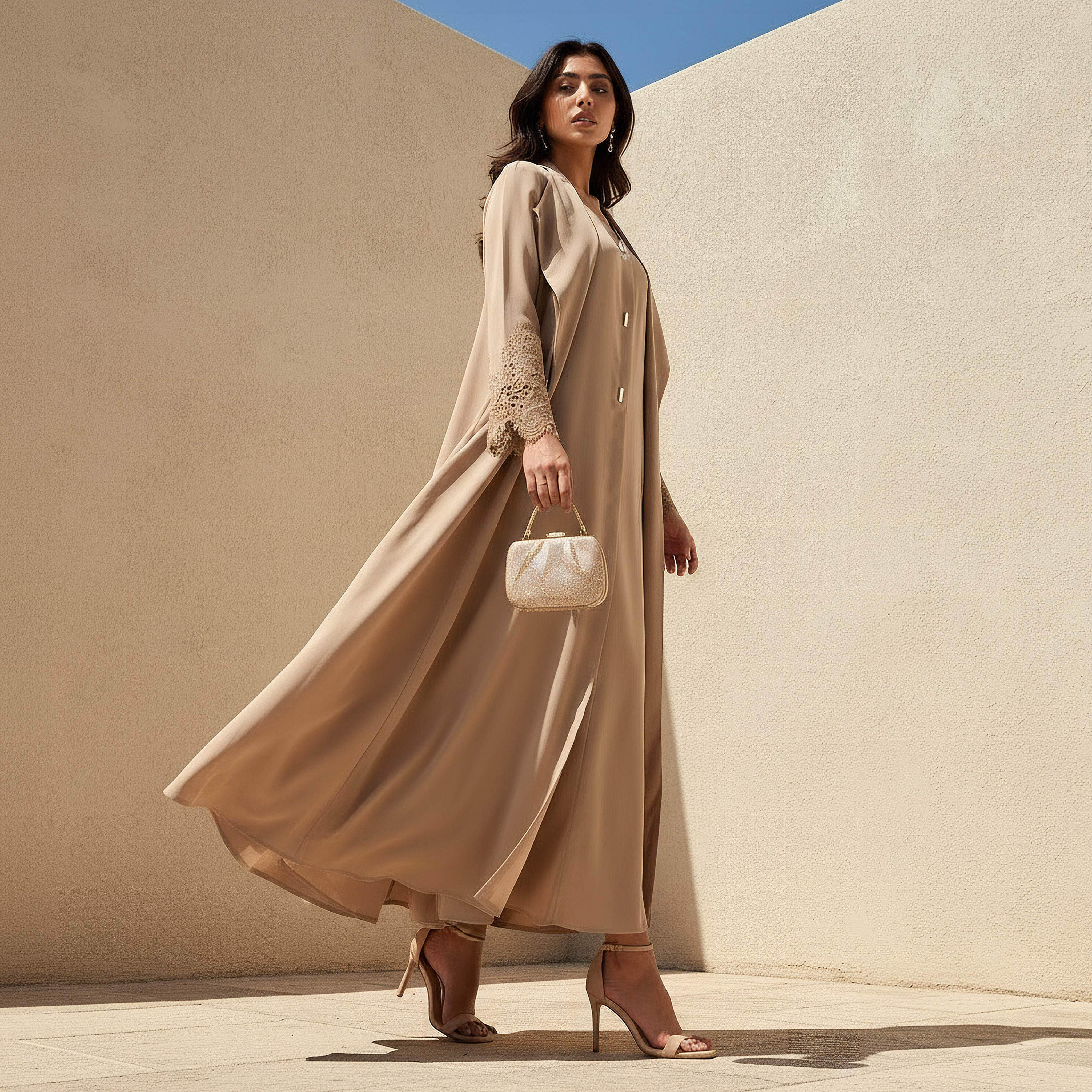Maxi Dress with Cover-Up-women-clothing-dresses-image-1