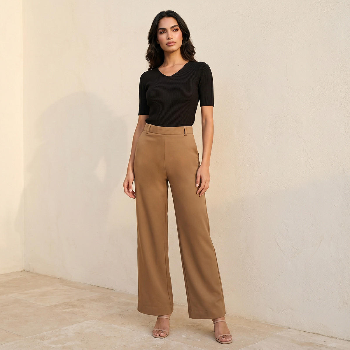 Splash Smart Full-Length Straight Fit Pants-women-clothing-trousers-image-3