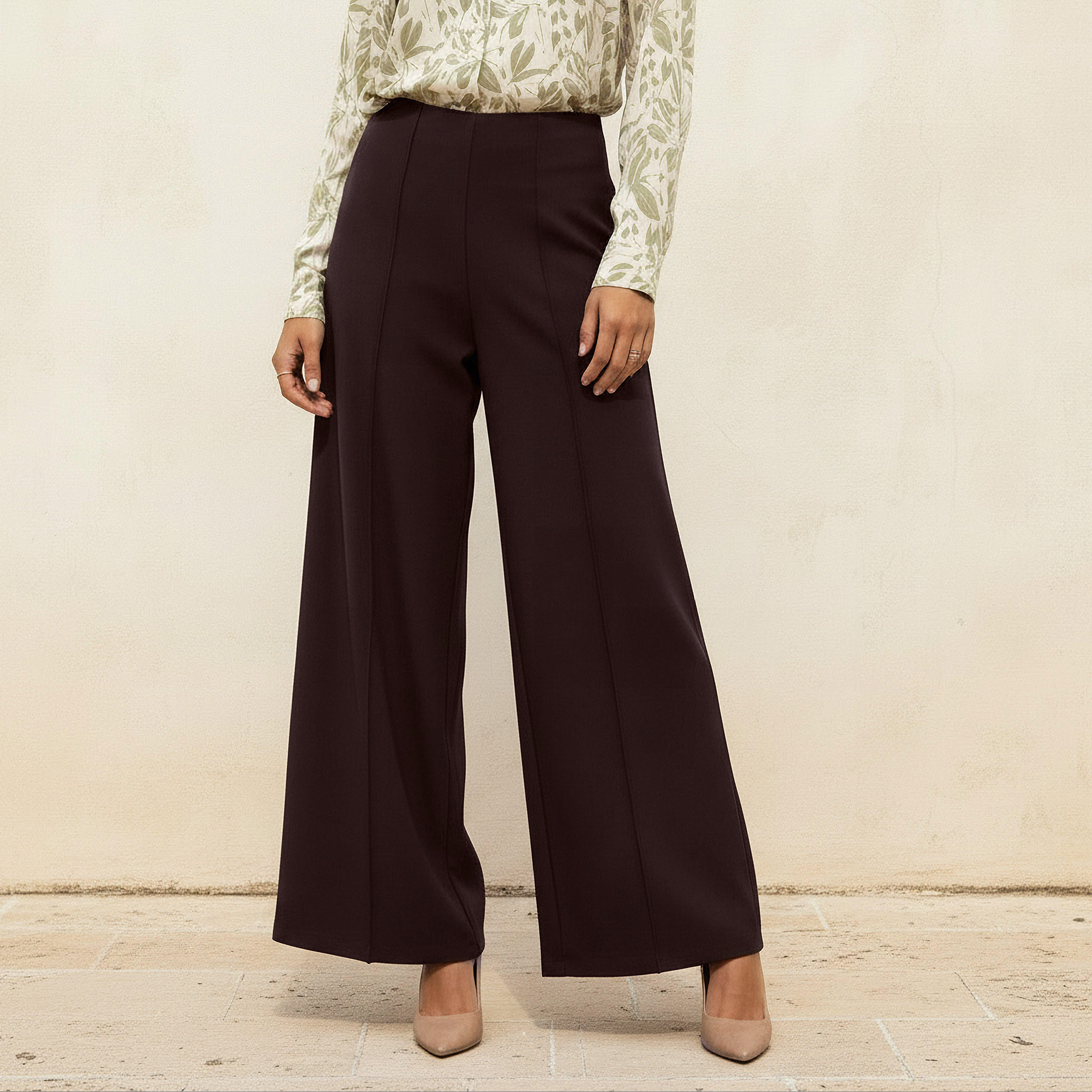 Full Length Ponte Wide-Leg Pants-women-clothing-bottoms-trousers-image-1
