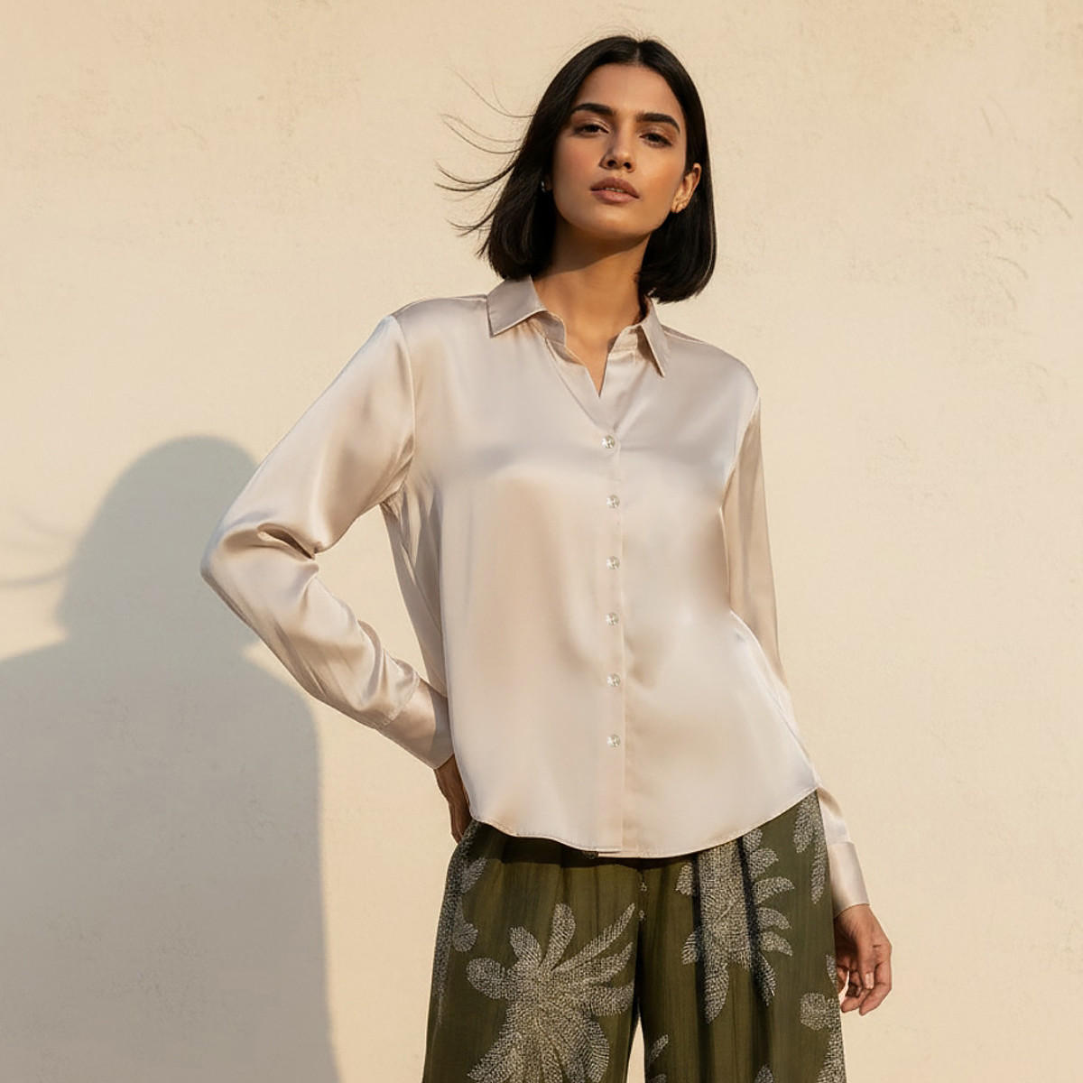 قميص ساتان من سبلاش سمارت-women-clothing-shirtsandblouses-shirts-image-1