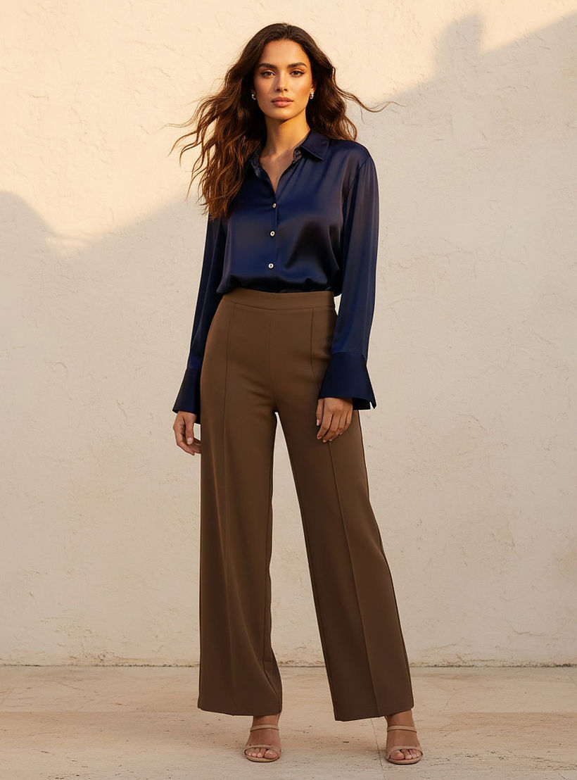 قميص ساتان من سبلاش سمارت-women-clothing-shirtsandblouses-shirts-image-3