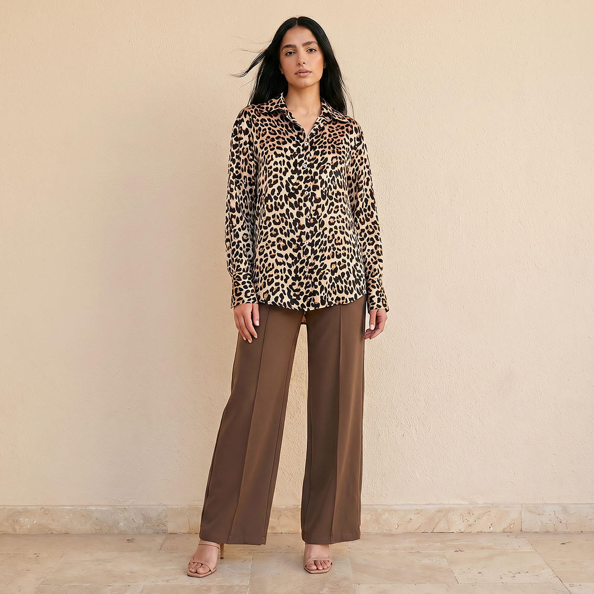 قميص ساتان مطبوع ببطبعة حيوانات من سبلاش سمارت-women-clothing-shirtsandblouses-shirts-image-3