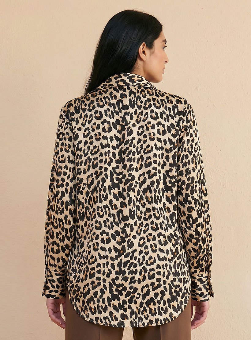 قميص ساتان مطبوع ببطبعة حيوانات من سبلاش سمارت-women-clothing-shirtsandblouses-shirts-image-4