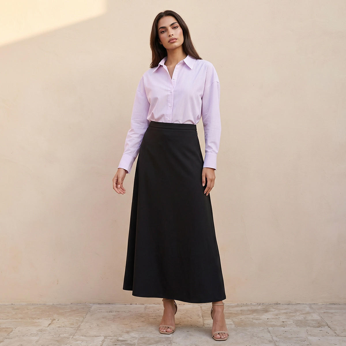تنورة ماكسي إيه لاين من سبلاش سمارت-women-clothing-bottoms-skirts-image-5