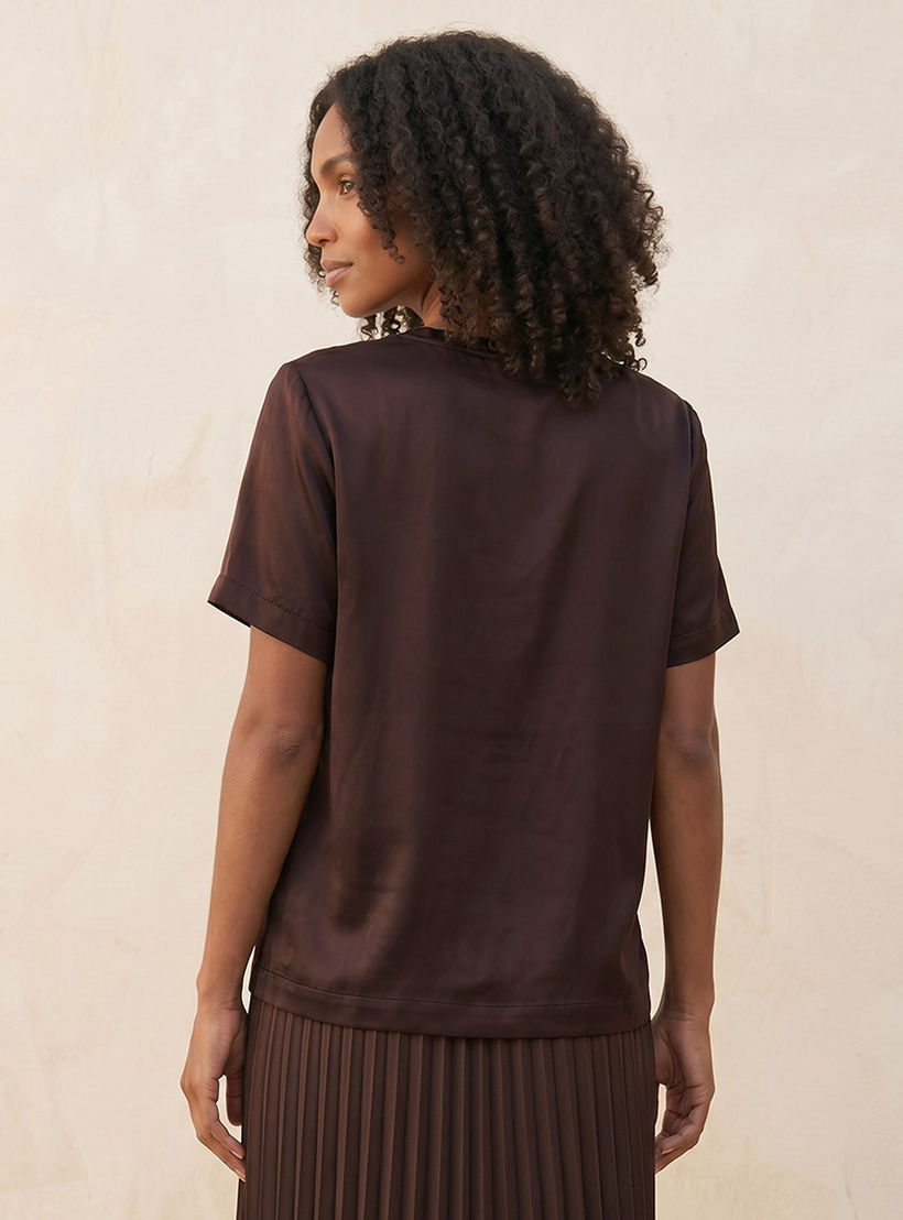 تيشيرت بياقة ضيقة من سبلاش سمارت-women-clothing-tshirts-image-4