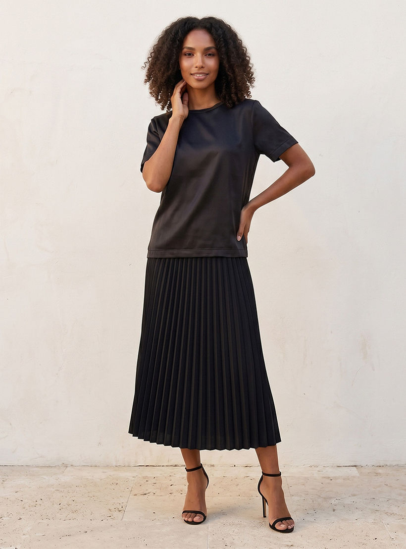 تيشيرت بياقة ضيقة من سبلاش سمارت-women-clothing-tshirts-image-3