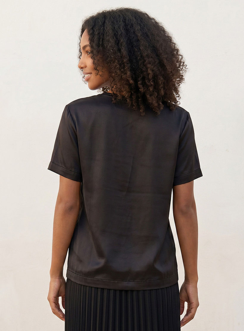 تيشيرت بياقة ضيقة من سبلاش سمارت-women-clothing-tshirts-image-4