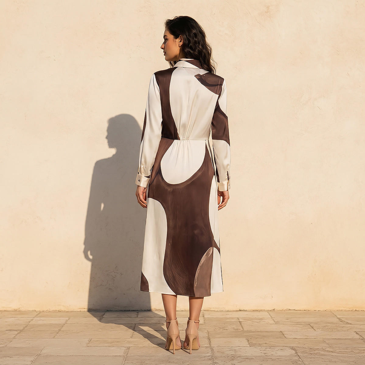 Printed Women Wrap Shirt Dress with Tie-Ups-women-clothing-dresses-image-3