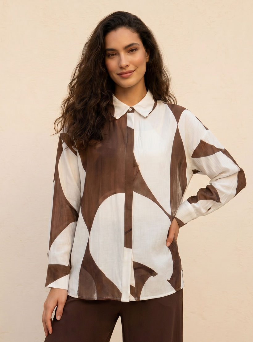 Relaxed Fit Shirt with Abstract Print-women-clothing-shirtsandblouses-shirts-image-1