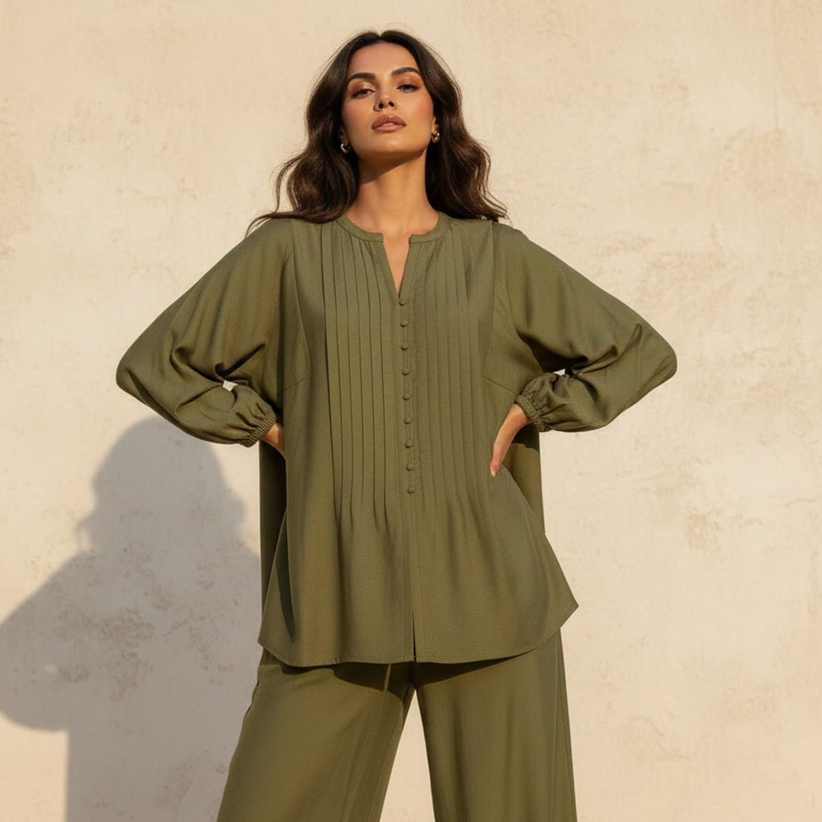 Linen Top with Pintucks-women-clothing-shirtsandblouses-blouses-image-1
