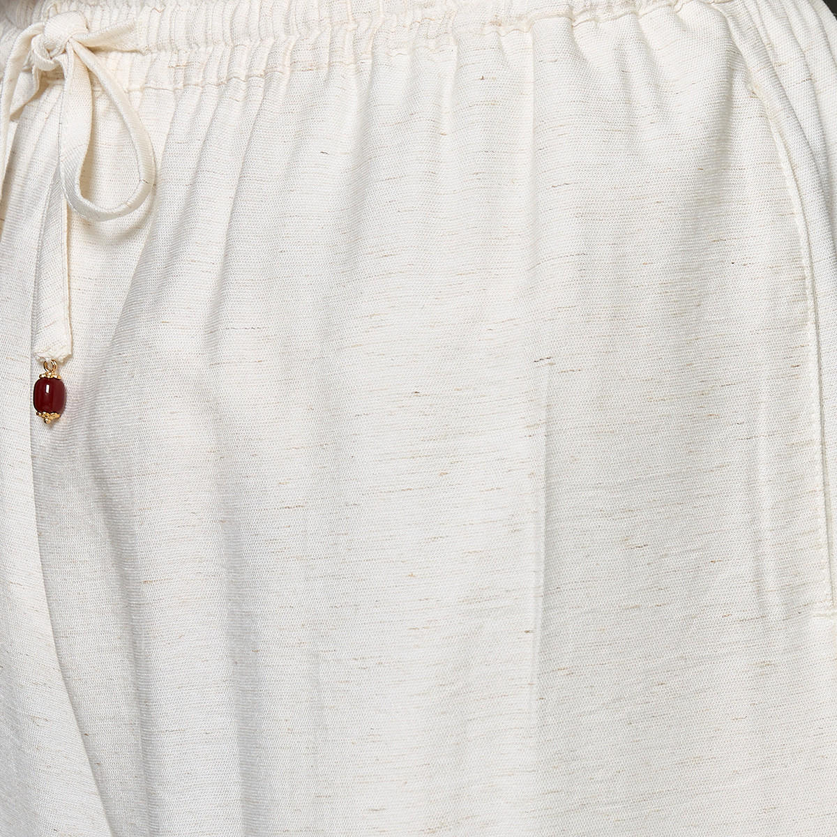 Straight Fit Drawstring Waist Linen Pants-women-clothing-coordsets-image-2