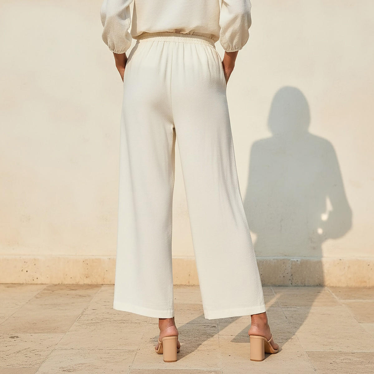 Straight Fit Drawstring Waist Linen Pants-women-clothing-coordsets-image-4