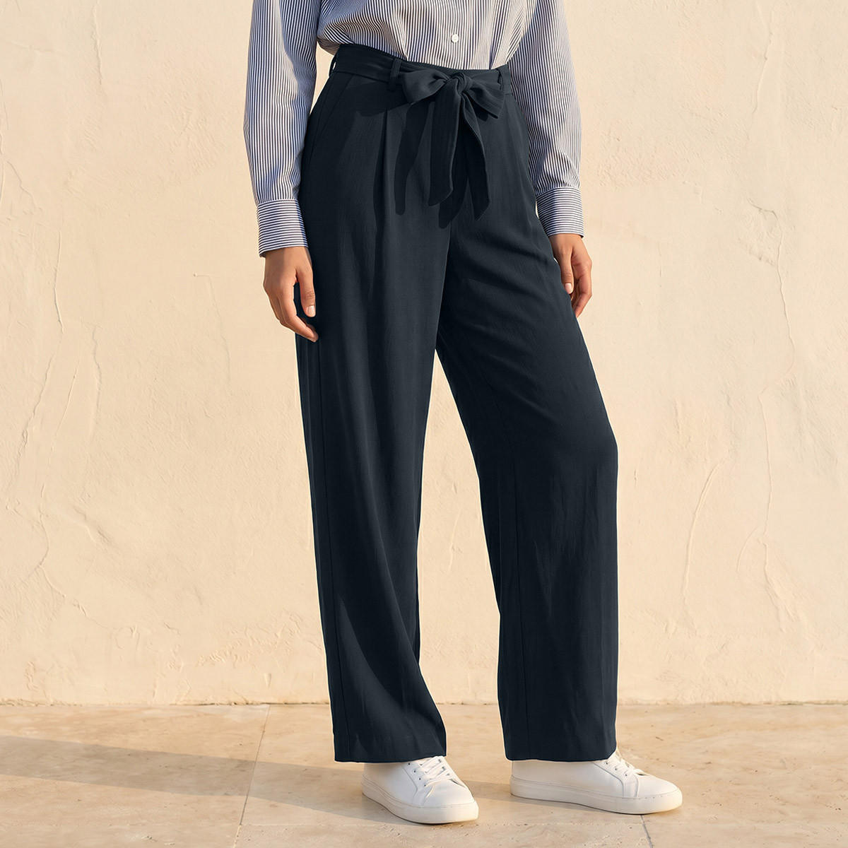 Splash Smart Straight Fit Belted Pants-women-clothing-trousers-image-1
