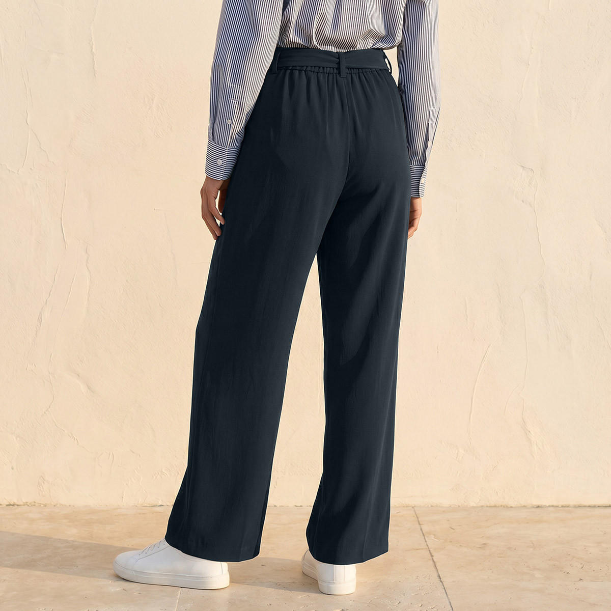 Splash Smart Straight Fit Belted Pants-women-clothing-trousers-image-4