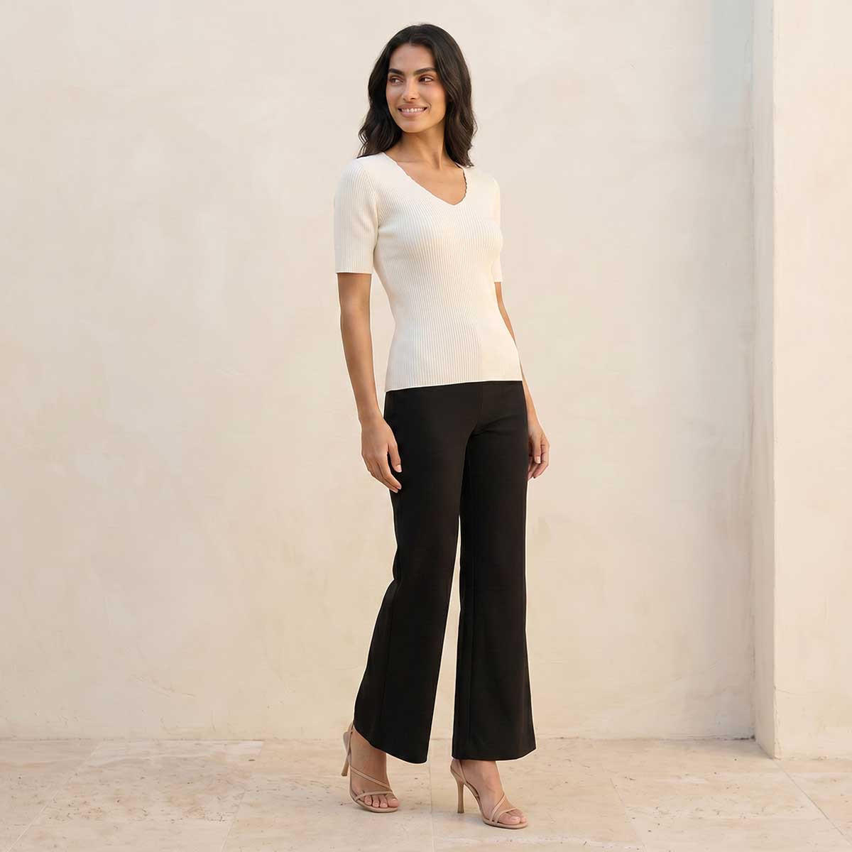Splash Smart T-shirt with V-neck-women-clothing-tshirts-image-3