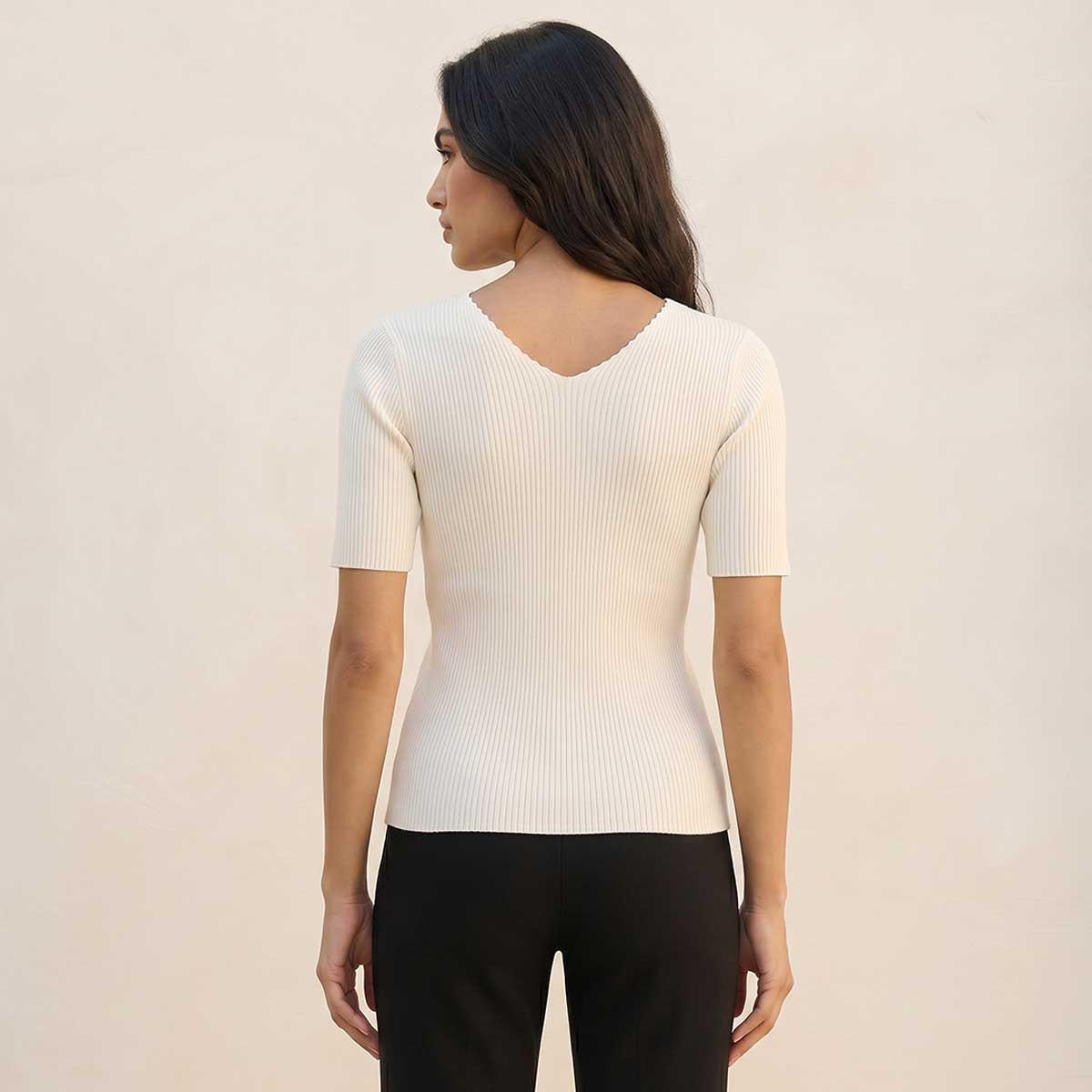 Splash Smart T-shirt with V-neck-women-clothing-tshirts-image-4