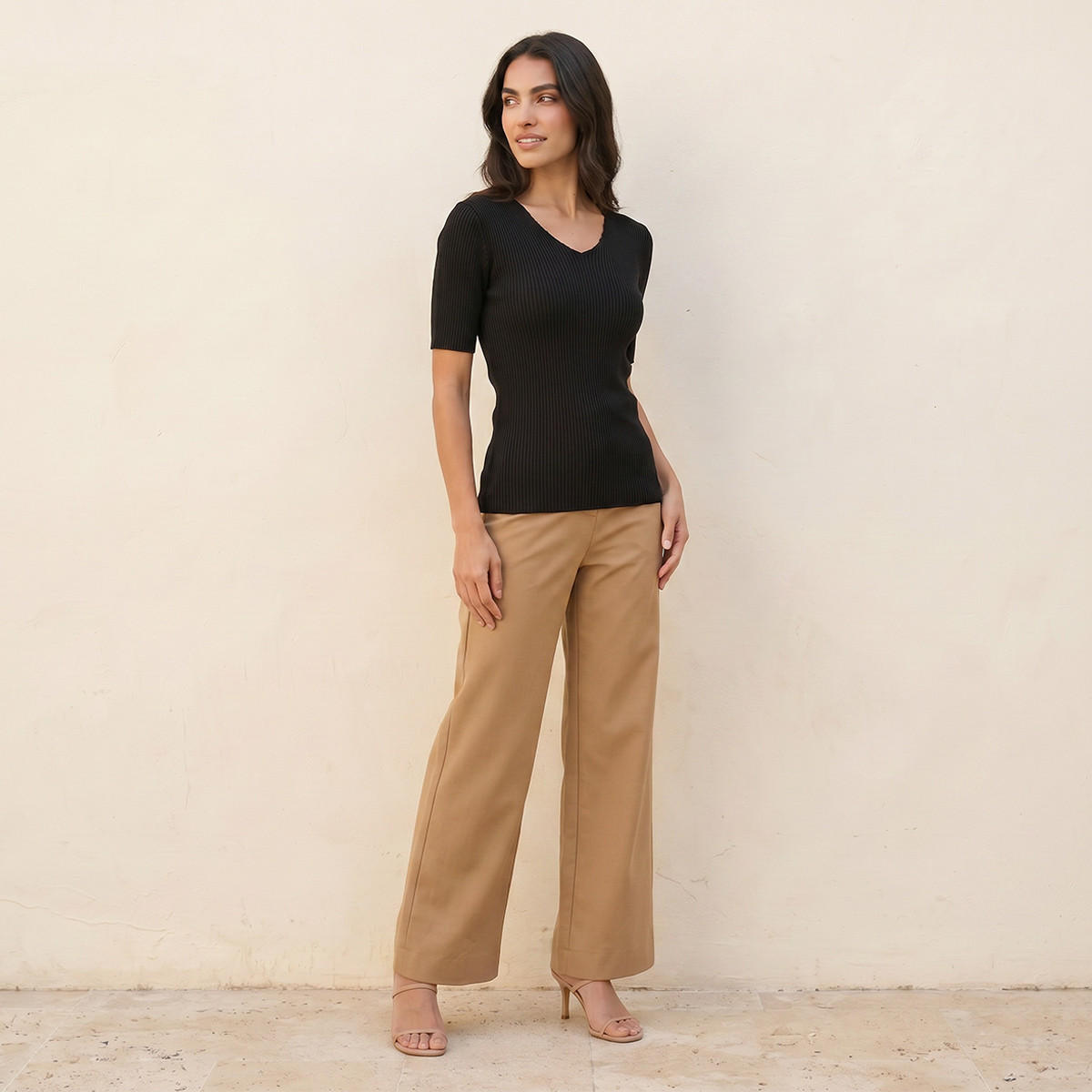 Splash Smart T-shirt with V-neck-women-clothing-tshirts-image-3