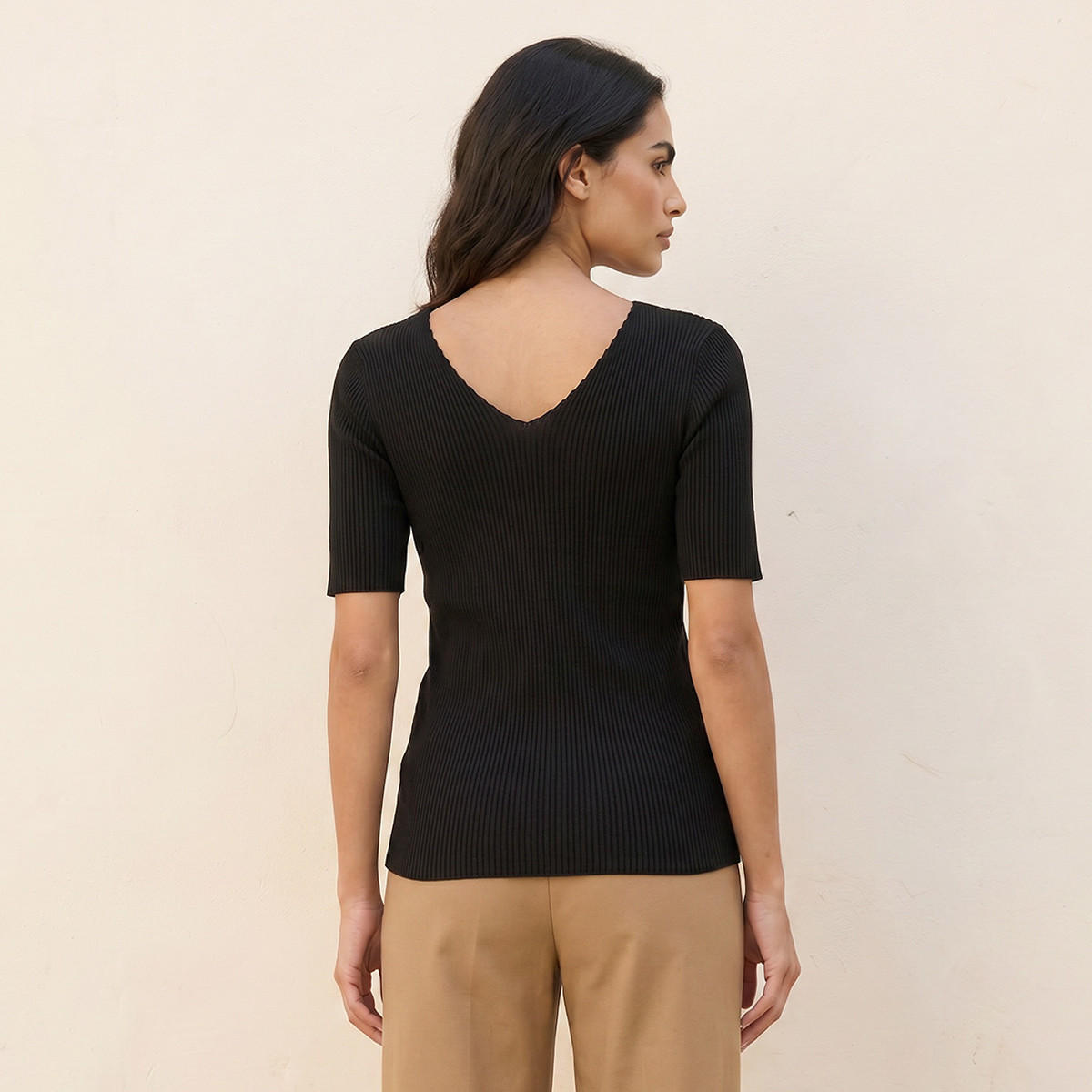 Splash Smart T-shirt with V-neck-women-clothing-tshirts-image-4