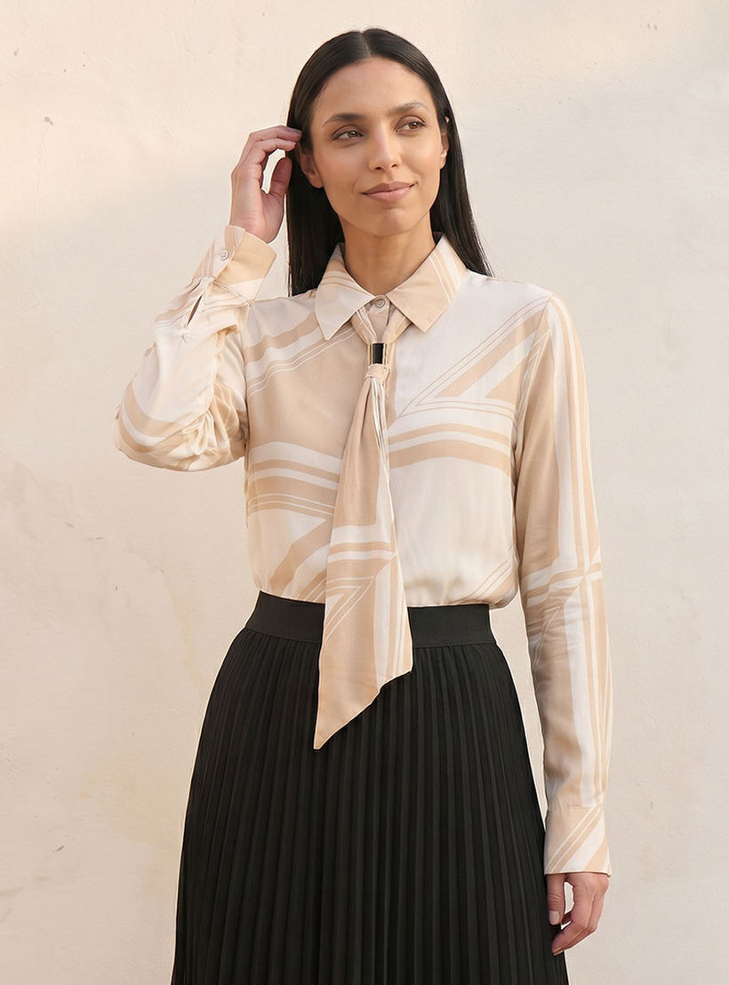 Splash Smart Shirt with Neck Tie-women-clothing-shirtsandblouses-shirts-image-5