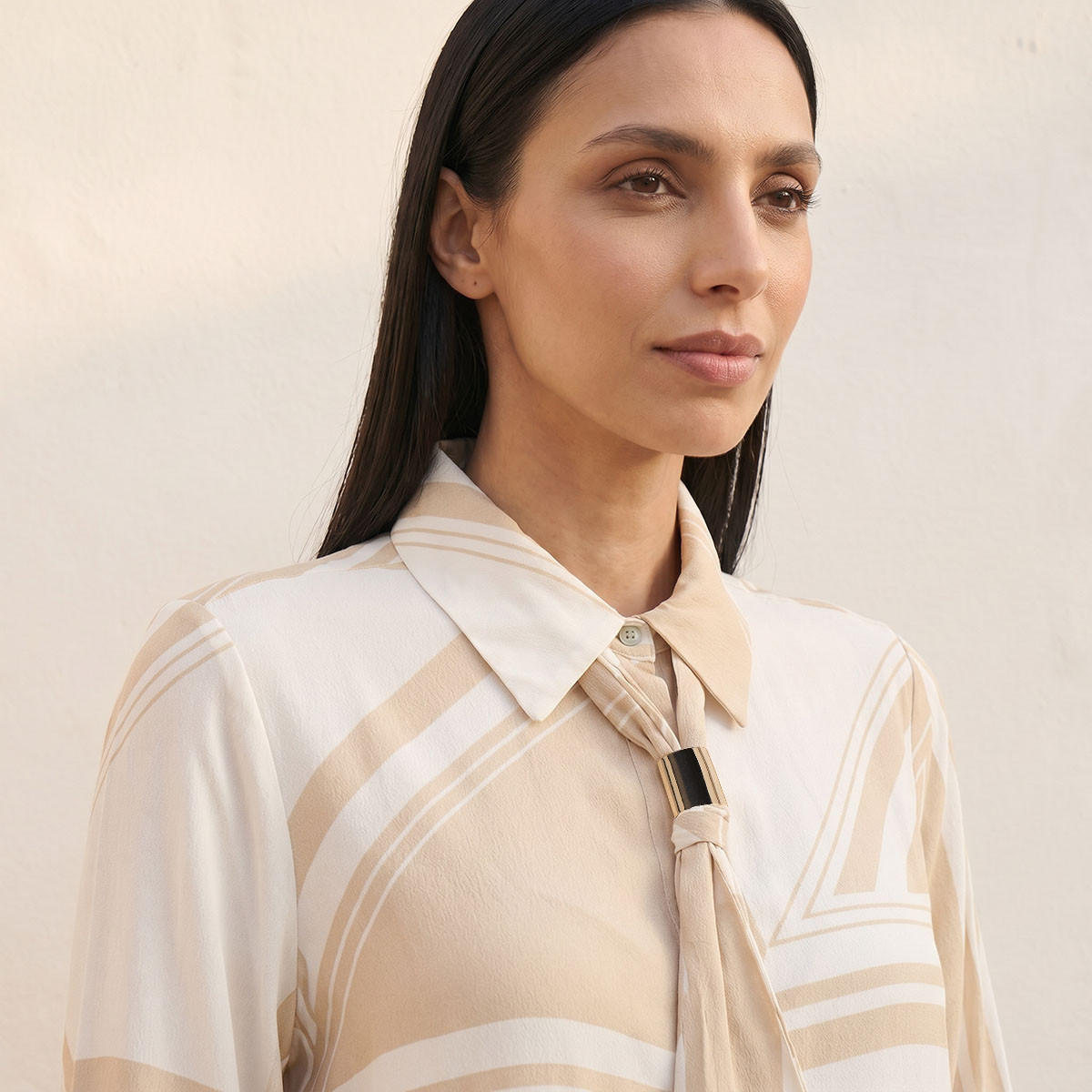 Splash Smart Shirt with Neck Tie-women-clothing-shirtsandblouses-shirts-image-6