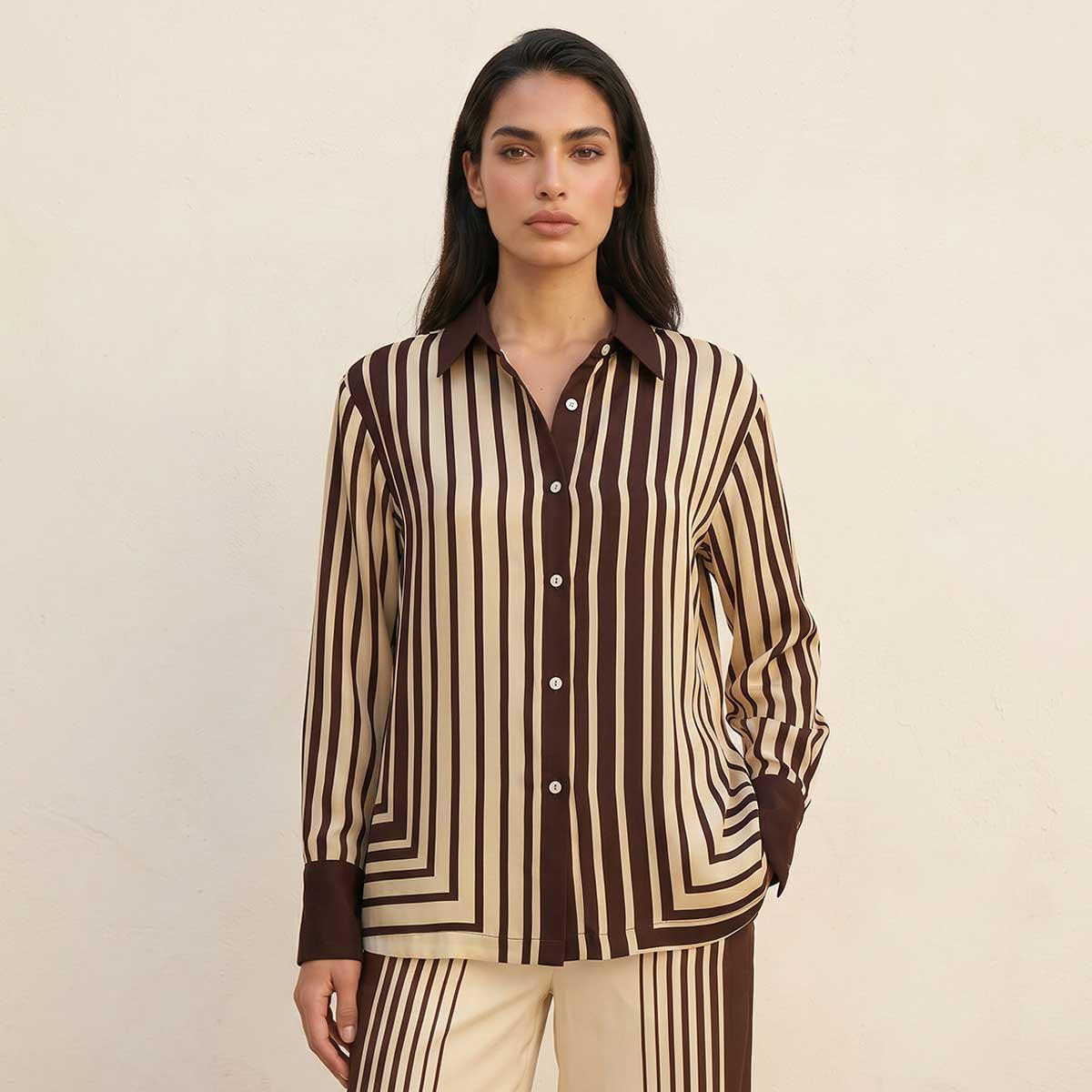 قميص مقلم من سبلاش سمارت-women-clothing-shirtsandblouses-shirts-image-1