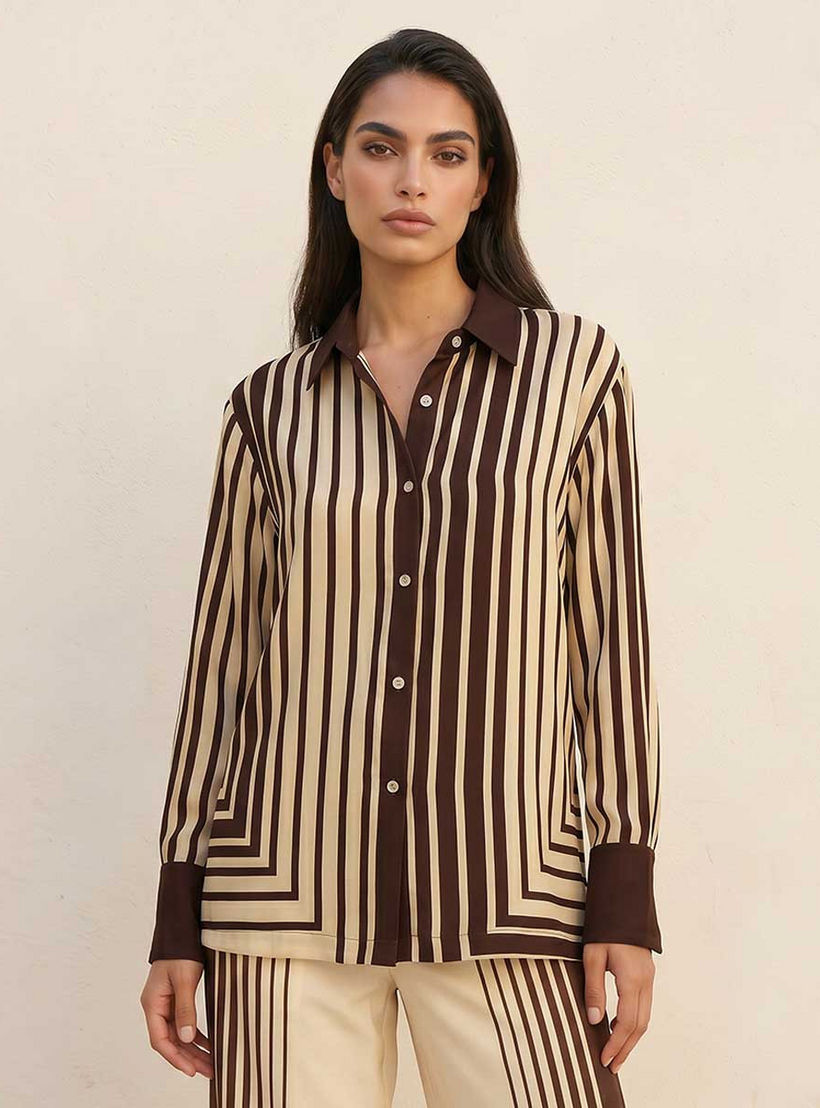 قميص مقلم من سبلاش سمارت-women-clothing-shirtsandblouses-shirts-image-5