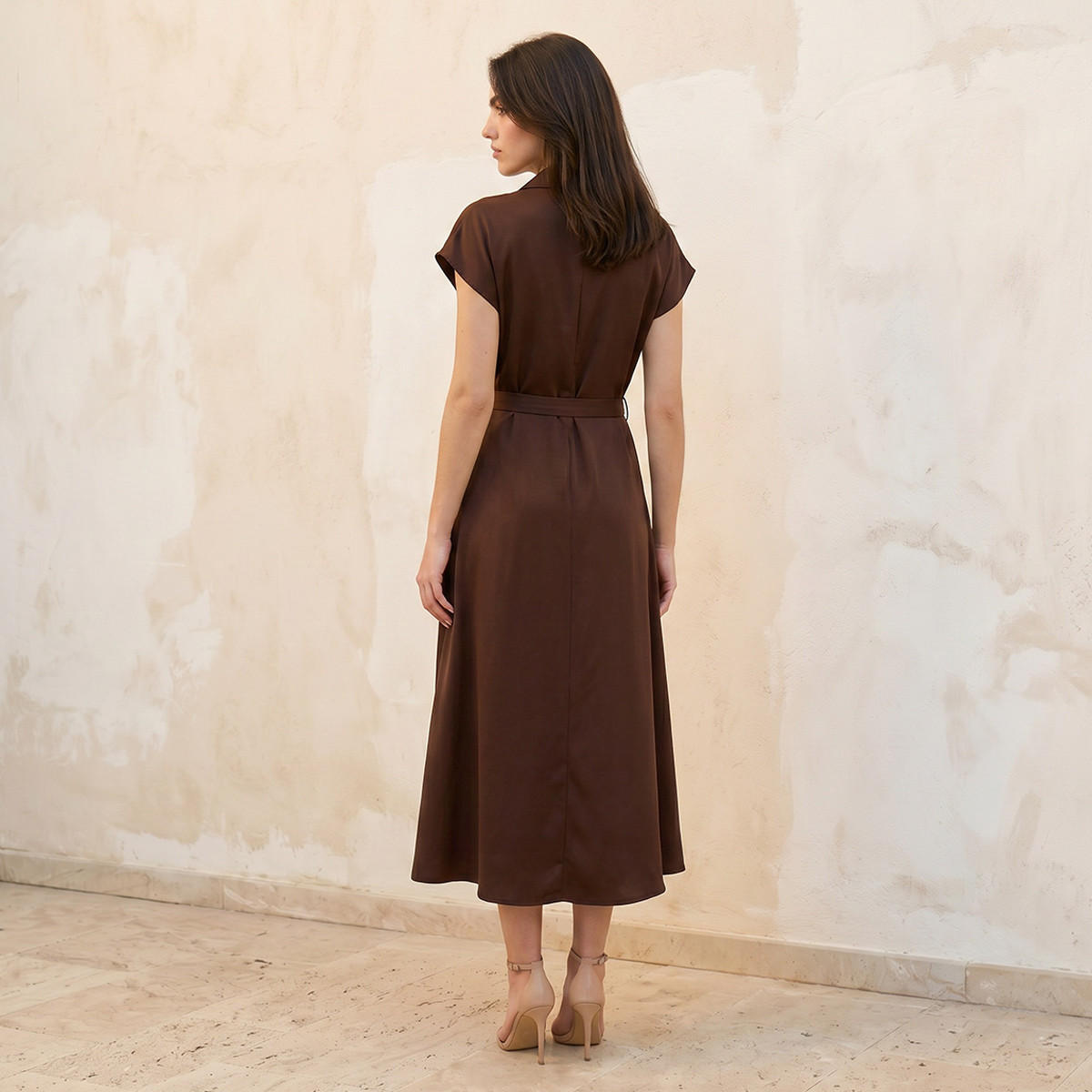 Splash Smart Dress Cowl Neck-women-clothing-dresses-image-3
