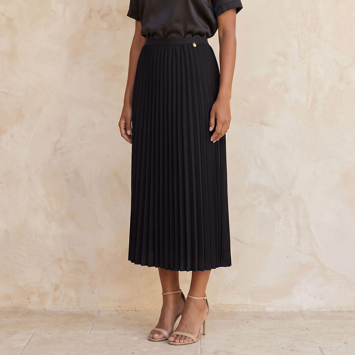 تنورة ميدي بتفاصيل كسرات من سبلاش سمارت-women-clothing-skirts-image-1