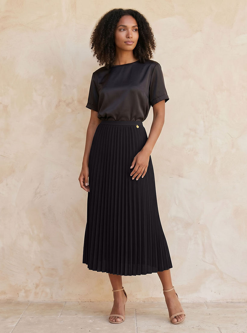 تنورة ميدي بتفاصيل كسرات من سبلاش سمارت-women-clothing-skirts-image-3