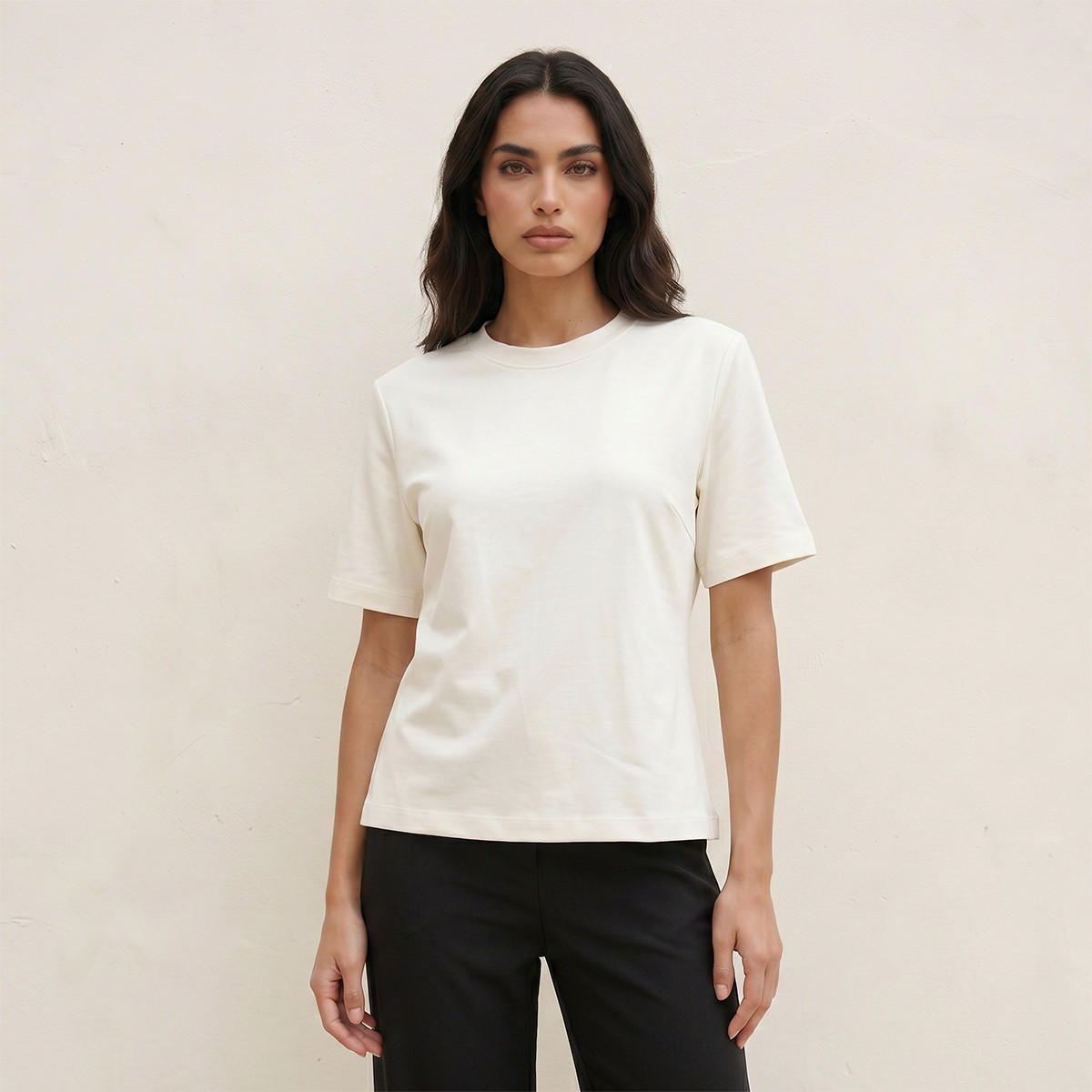 تيشيرت قطن بقصة عادية من سبلاش سمارت-women-clothing-tshirts-image-1