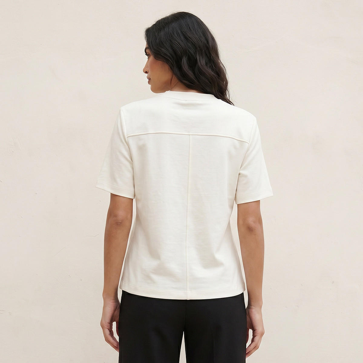 تيشيرت قطن بقصة عادية من سبلاش سمارت-women-clothing-tshirts-image-4