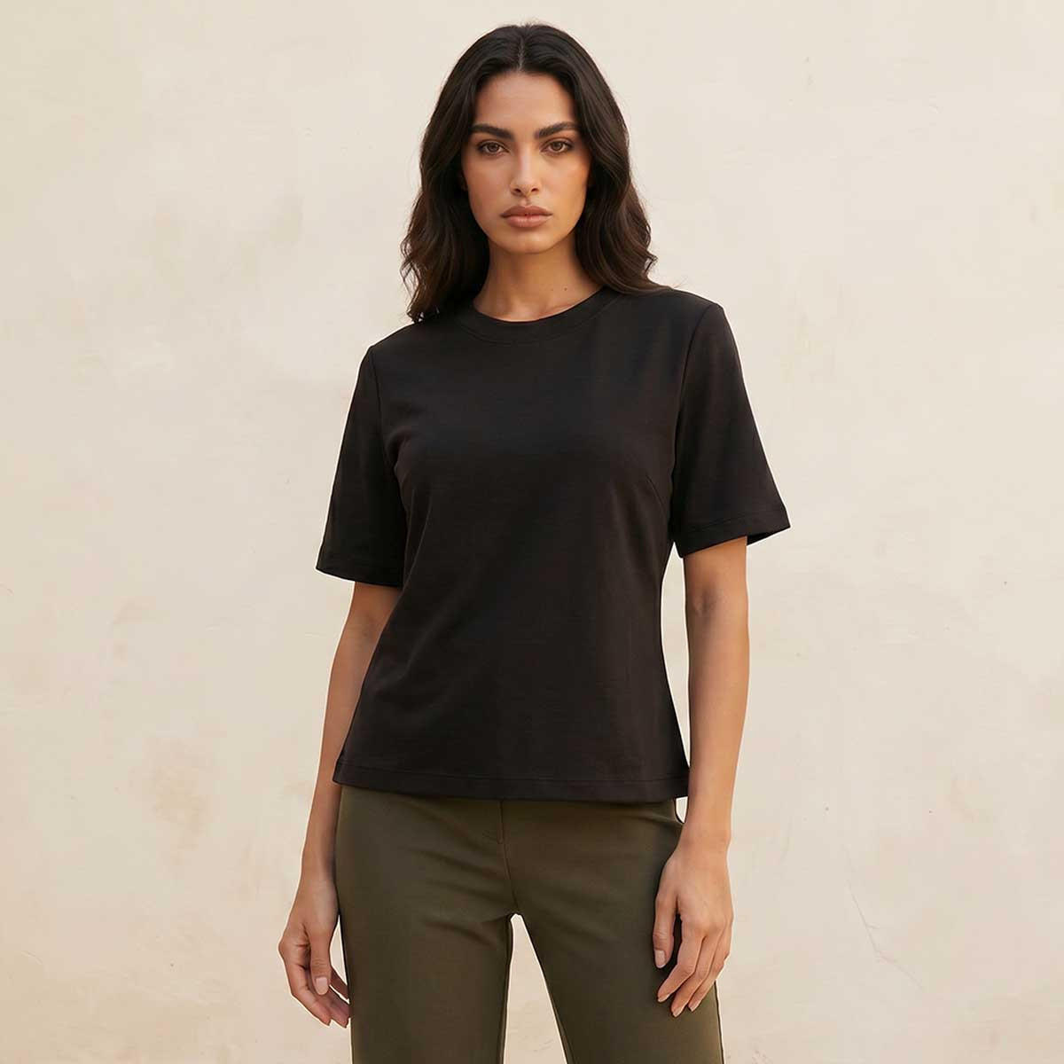 Splash Smart Regular Fit Cotton T-shirt-women-clothing-tshirts-image-1
