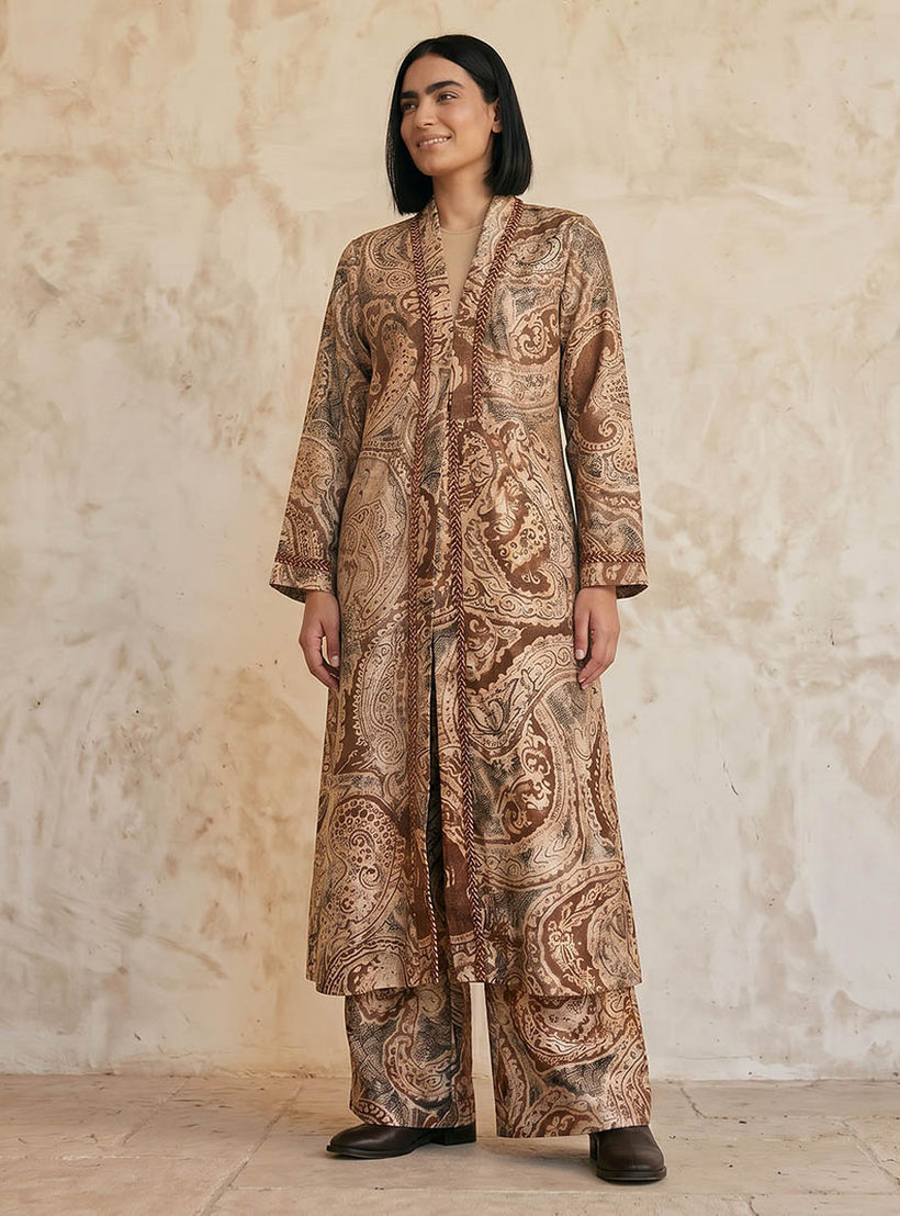 سترة مفتوحة طويلة بقصة مريحة وطبعات من سبلاش سمارت-women-clothing-shirtsandblouses-blouses-image-3