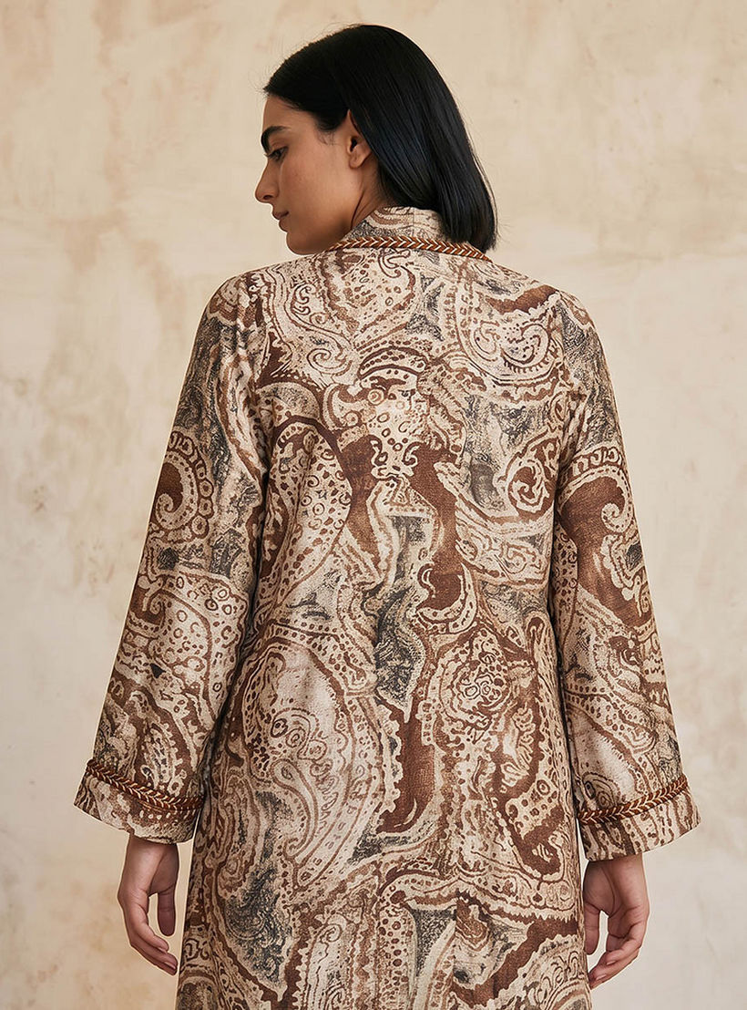 سترة مفتوحة طويلة بقصة مريحة وطبعات من سبلاش سمارت-women-clothing-shirtsandblouses-blouses-image-2
