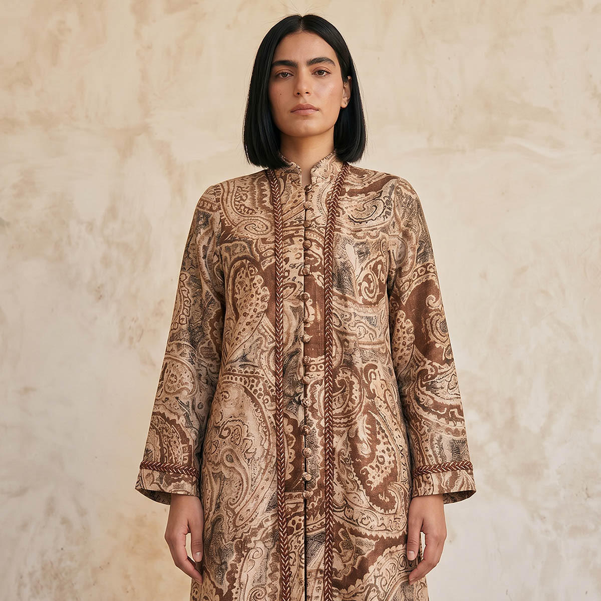سترة مفتوحة طويلة بقصة مريحة وطبعات من سبلاش سمارت-women-clothing-shirtsandblouses-blouses-image-5