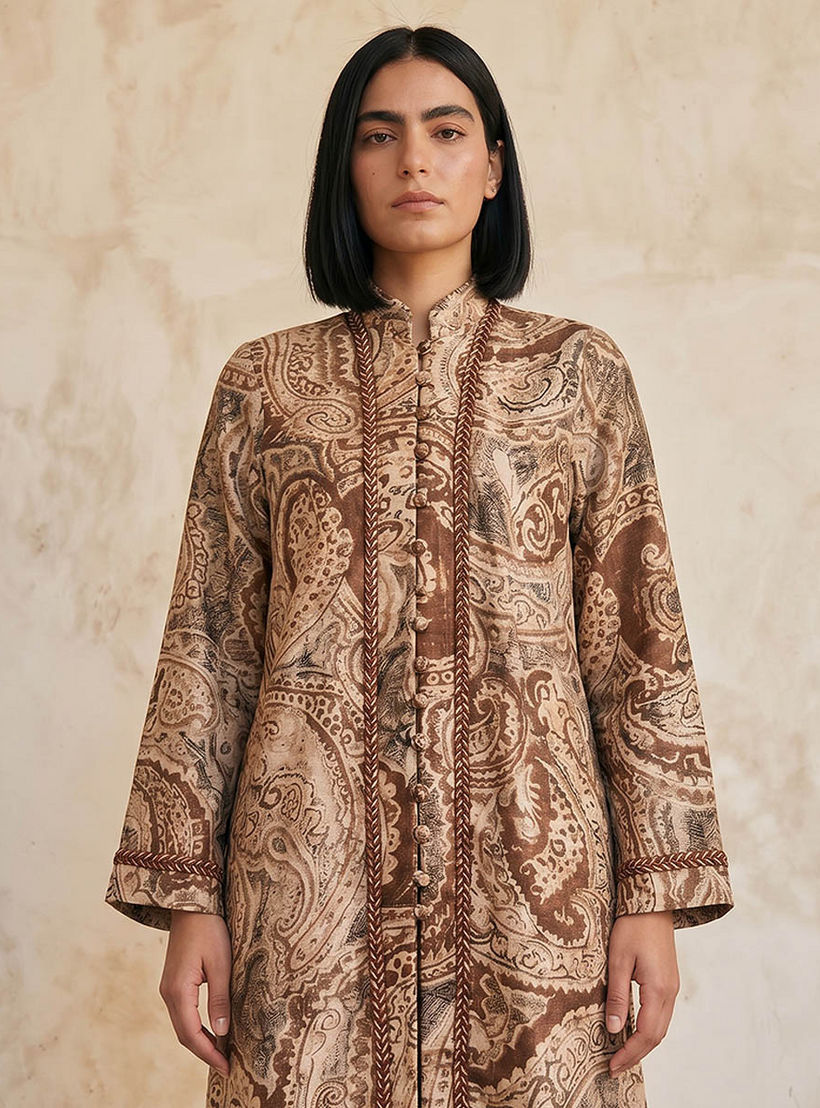 سترة مفتوحة طويلة بقصة مريحة وطبعات من سبلاش سمارت-women-clothing-shirtsandblouses-blouses-image-5