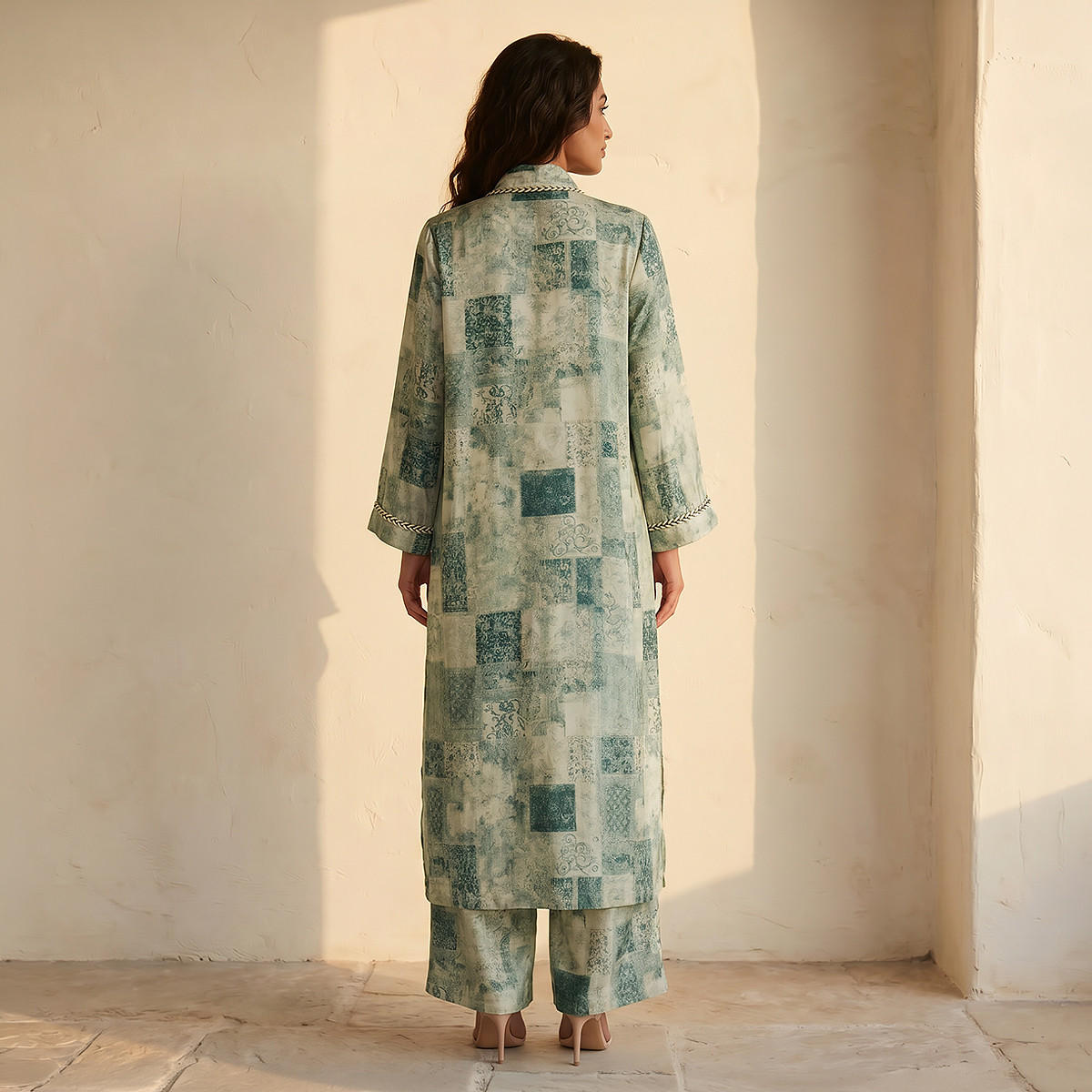 Coord Set with Kimono Shrug & Wide Leg Pants-women-clothing-shirtsandblouses-blouses-image-3