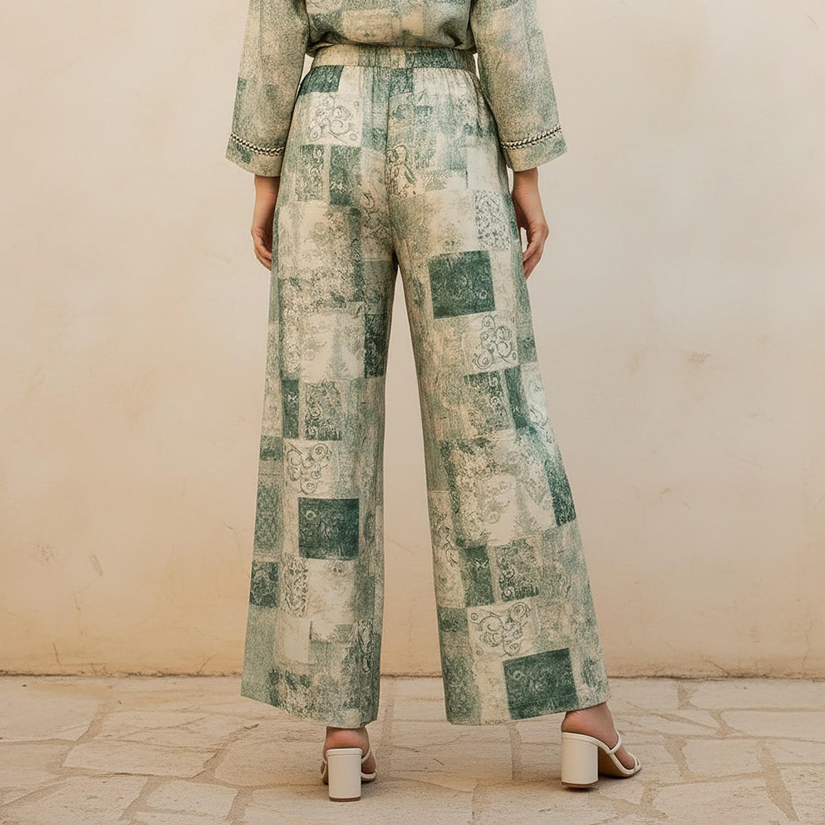 بنطلون بساق واسعة وطبعات من سبلاش سمارت-women-clothing-bottoms-trousers-image-4
